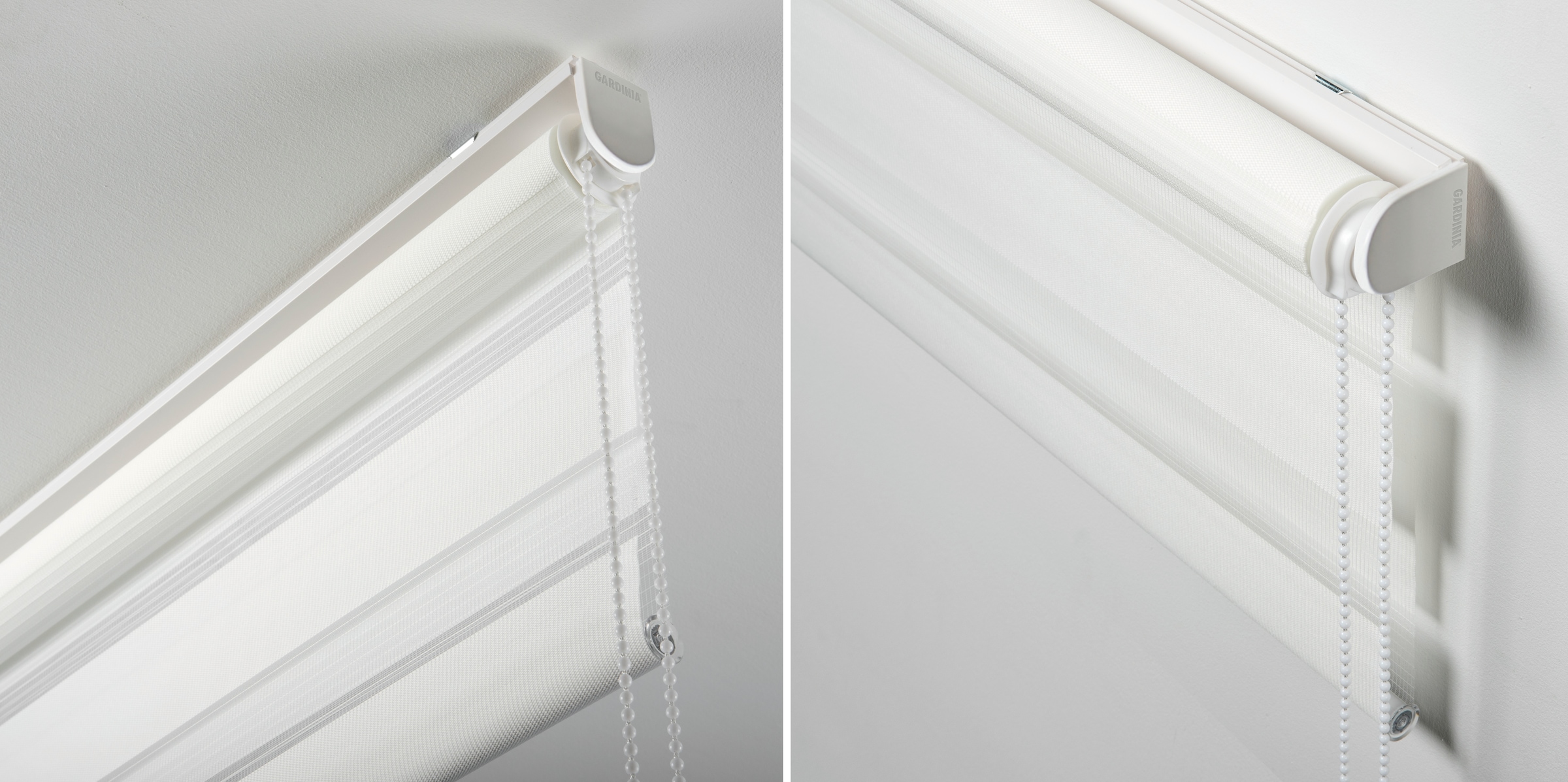 GARDINIA Doppelrollo »EASYFIX Doppelrollo mit Montageschiene« blickdicht ohne Bohren Schraubmontage möglich