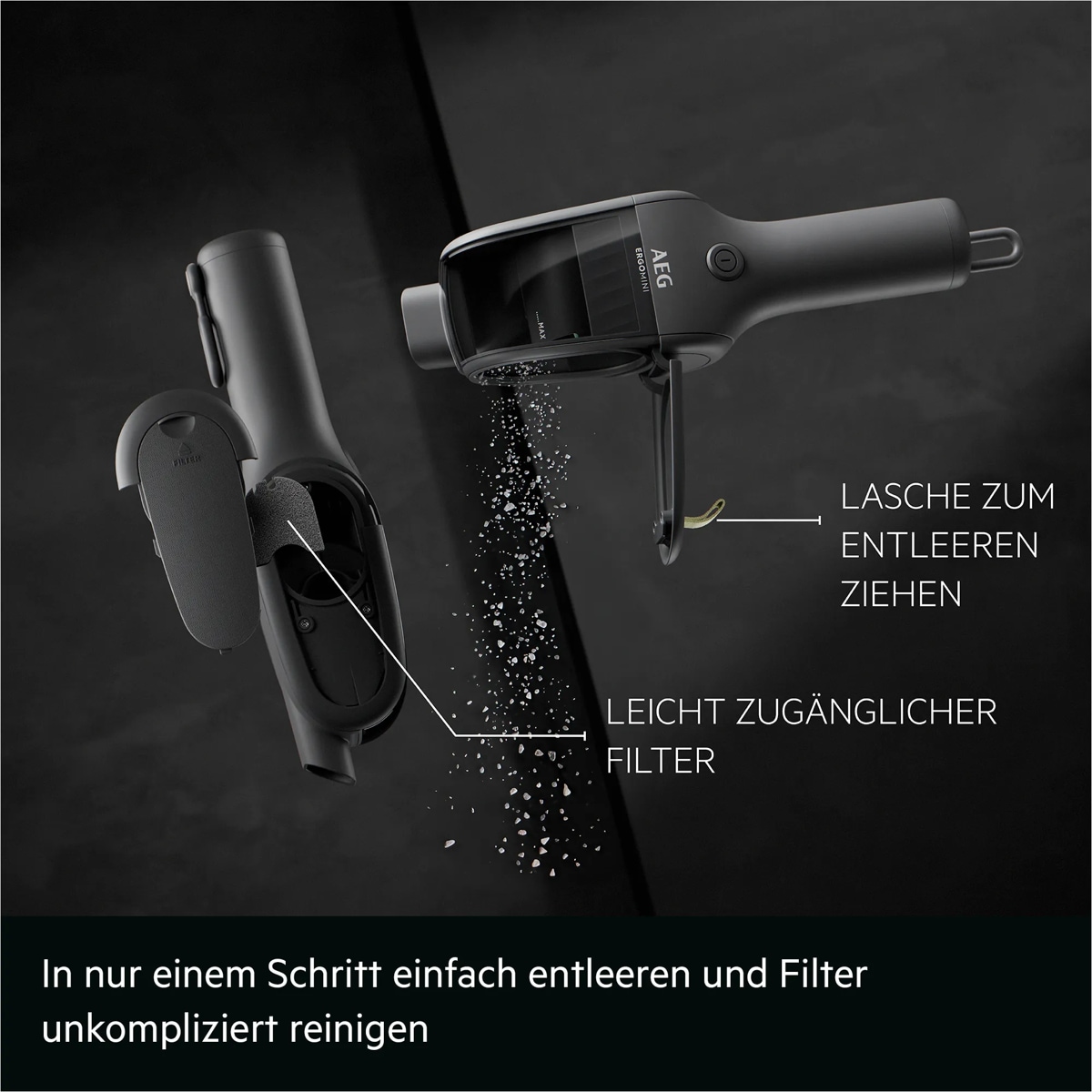 AEG Akku-Handstaubsauger »AH1EM10DG« nur 0,55 kg leicht, mit praktischer Blasfunktion