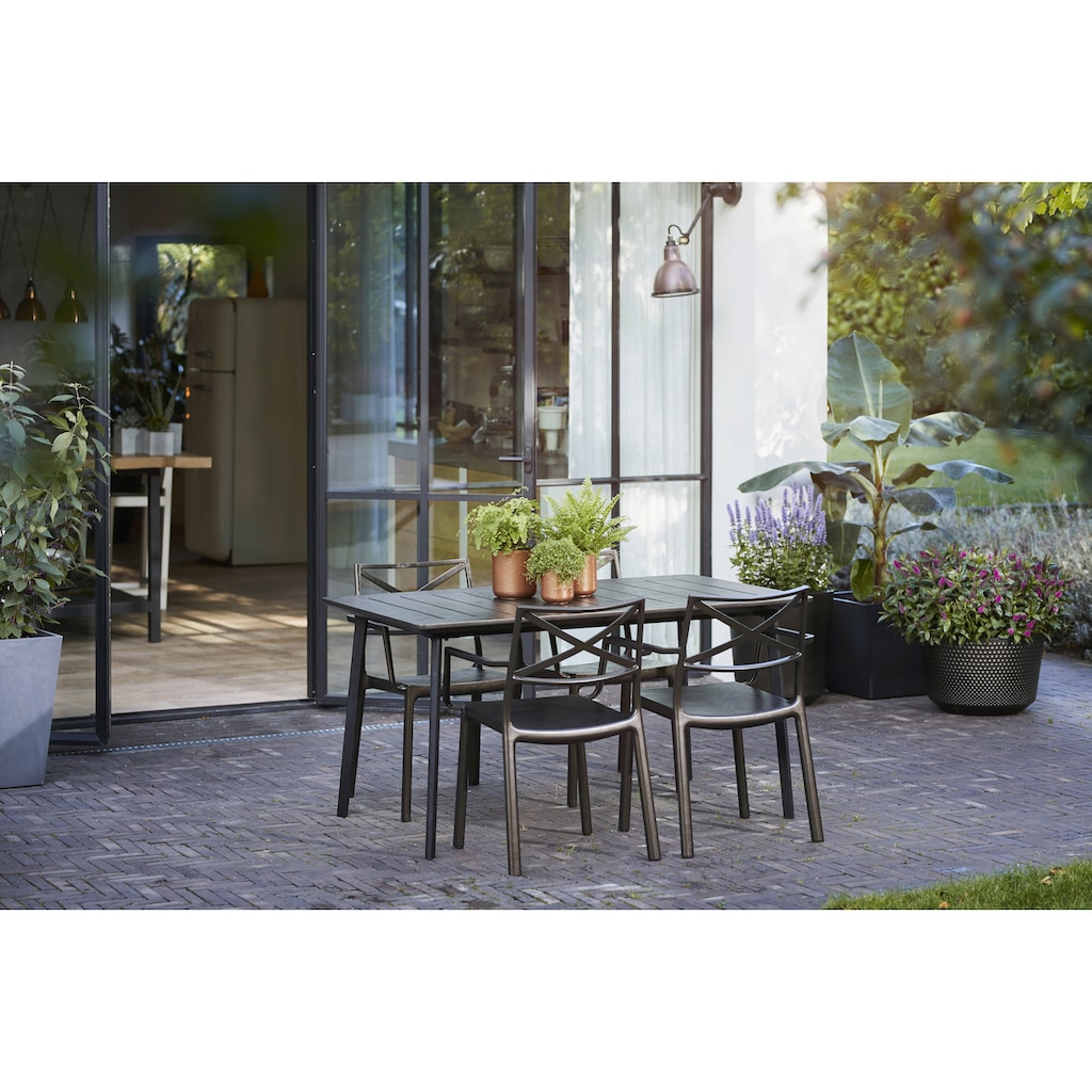 Best Garten-Essgruppe »Torino«, (5 tlg.), 5-tlg. Dining Gruppe Torino bronze