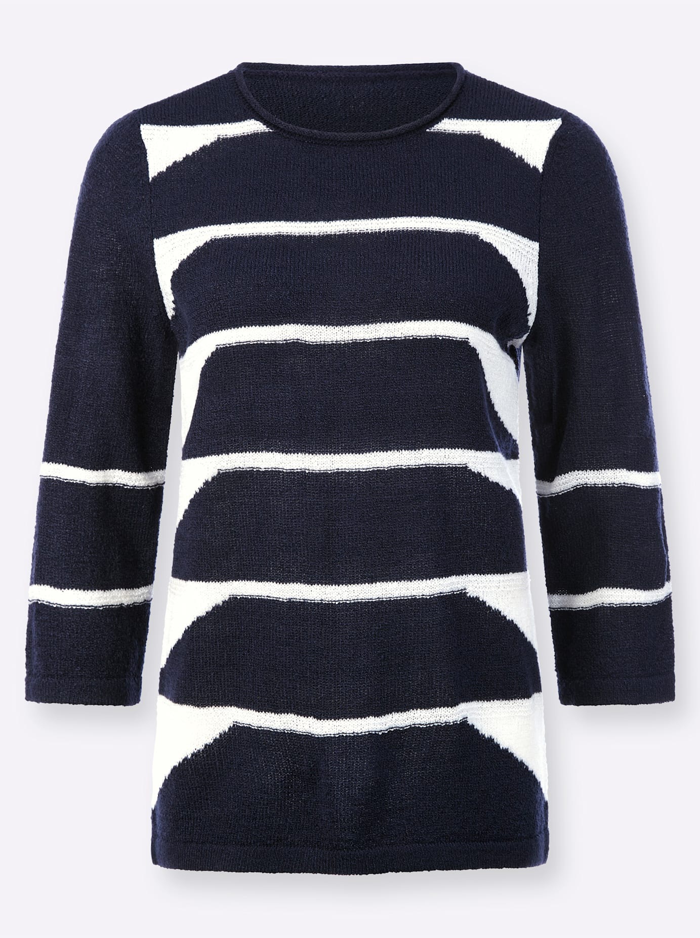 Classic Basics Women's 3/4 Sleeve Pullover Multicolored Size 42 2