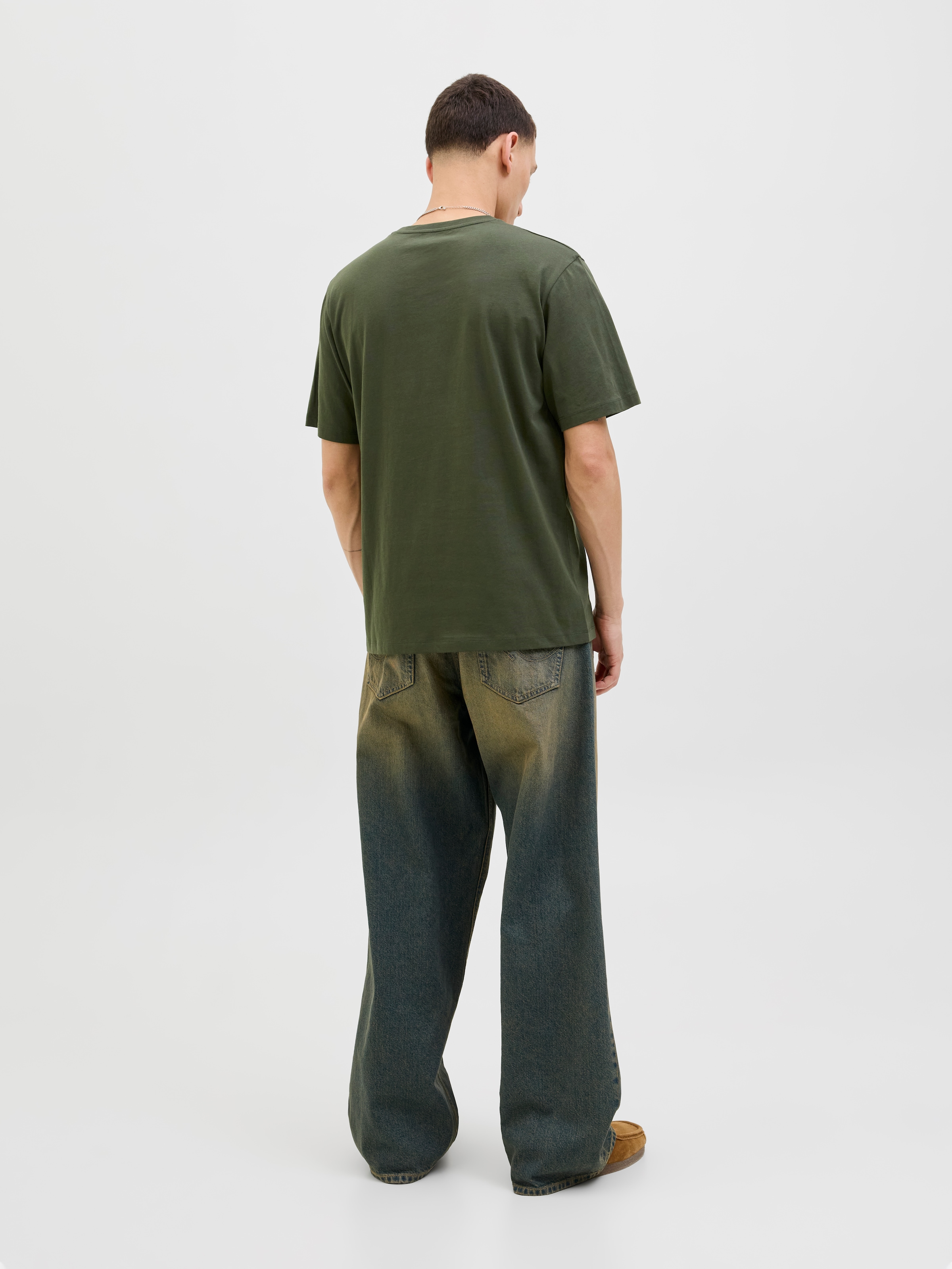 Jack & Jones Rundhalsshirt »JJELOGO TEE SS O-NECK 2 COL AW25 SN«