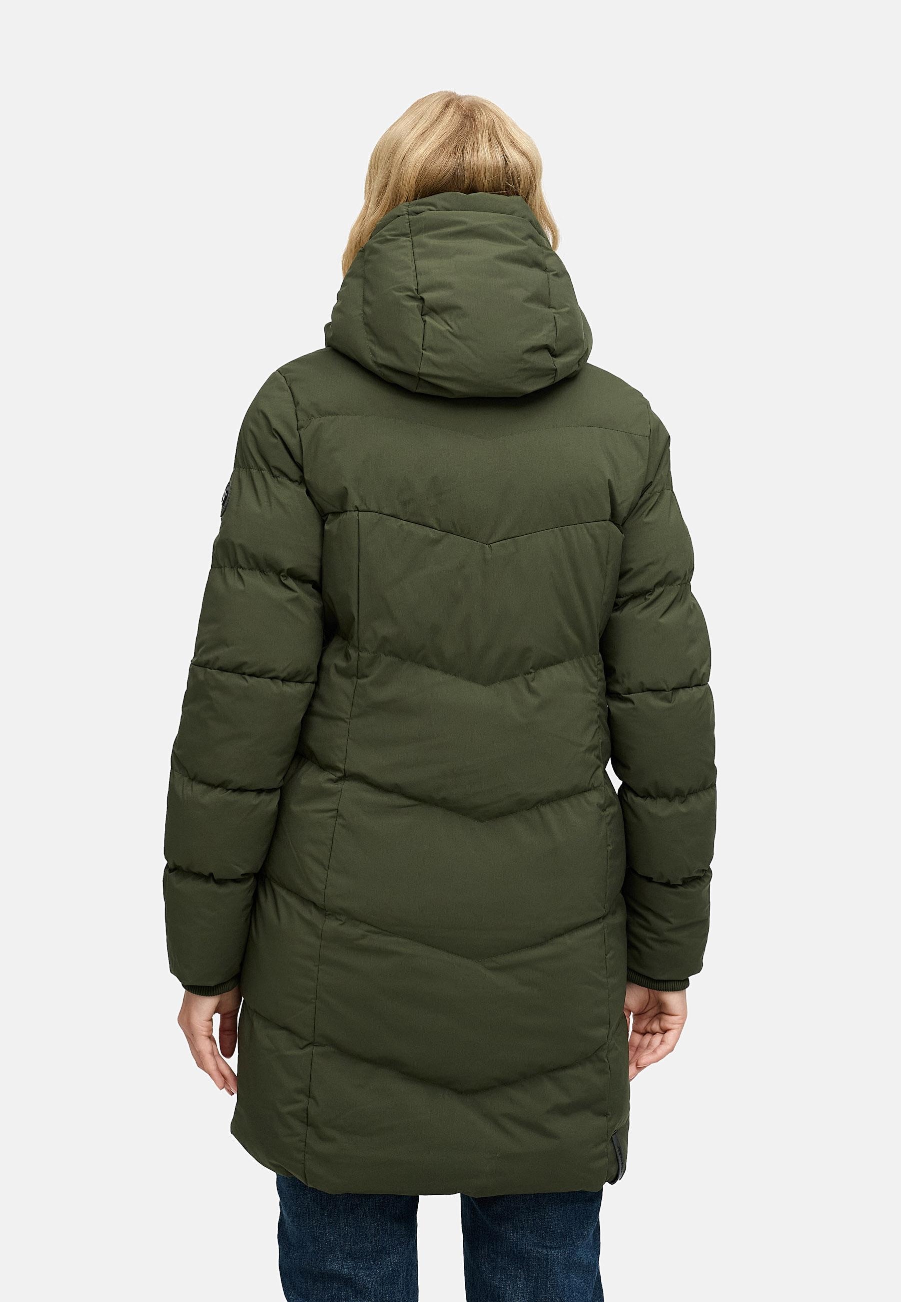 Ragwear Wintermantel »Pavla Soft YOUMODO« Wasserdichter Steppmantel mit Fleecekragen