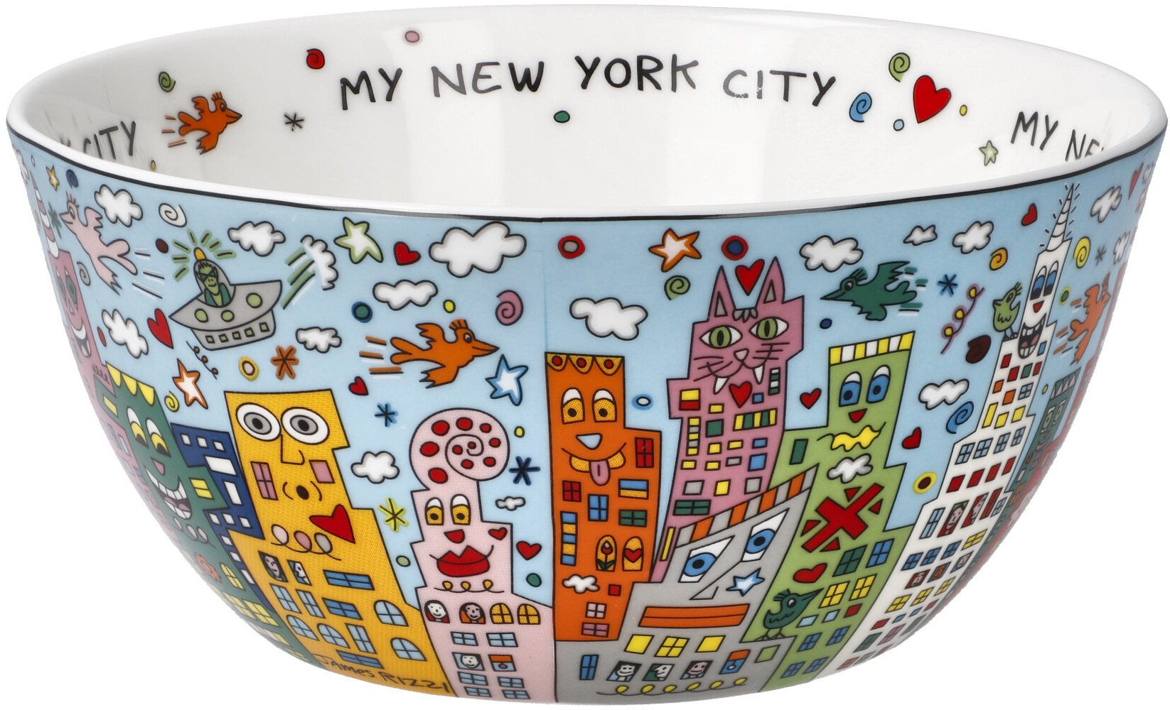 Goebel Dekoschale »Rizzi«, Pop Art, Fine Bone China, James Rizzi - My New York City Day