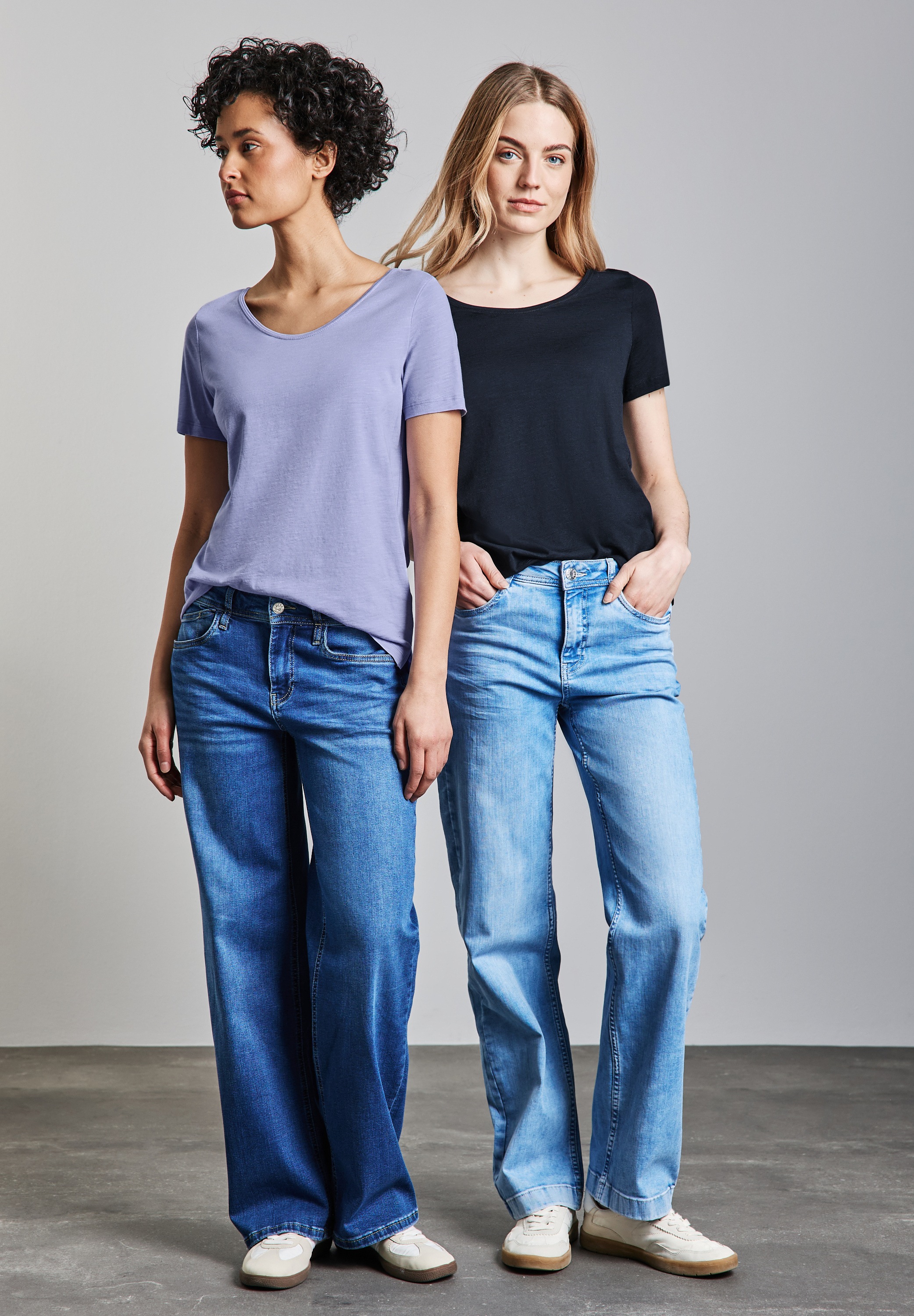Thumbnail - STREET ONE V-Shirt, im soften Baumwoll-Mix