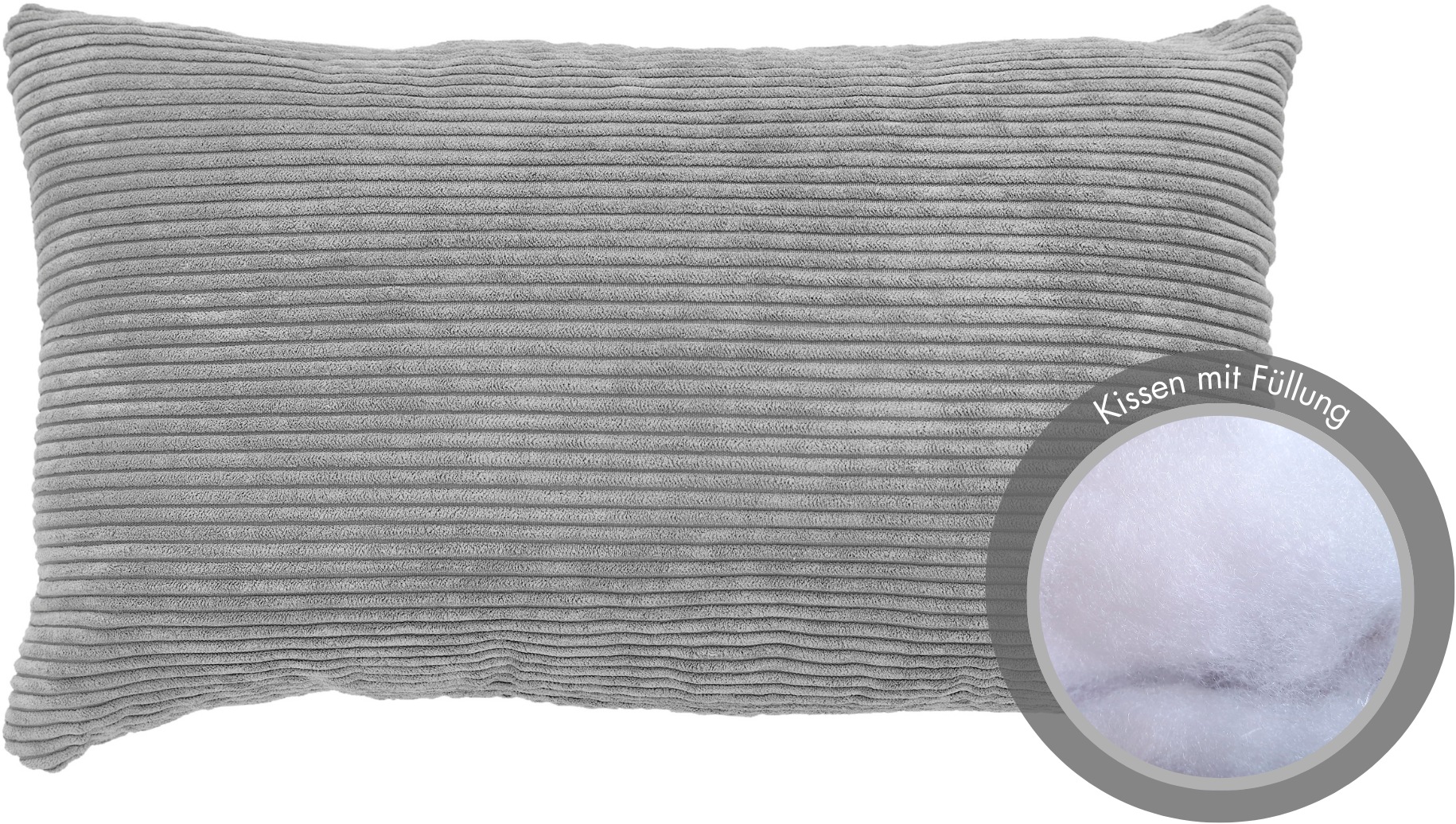 Thumbnail - Andiamo Dekokissen "Cord Kissen Emy, Kissenhülle mit Füllung" Sofakissen, eckig, 40x40 oder 30x50 cm, auch als 4er Set e...