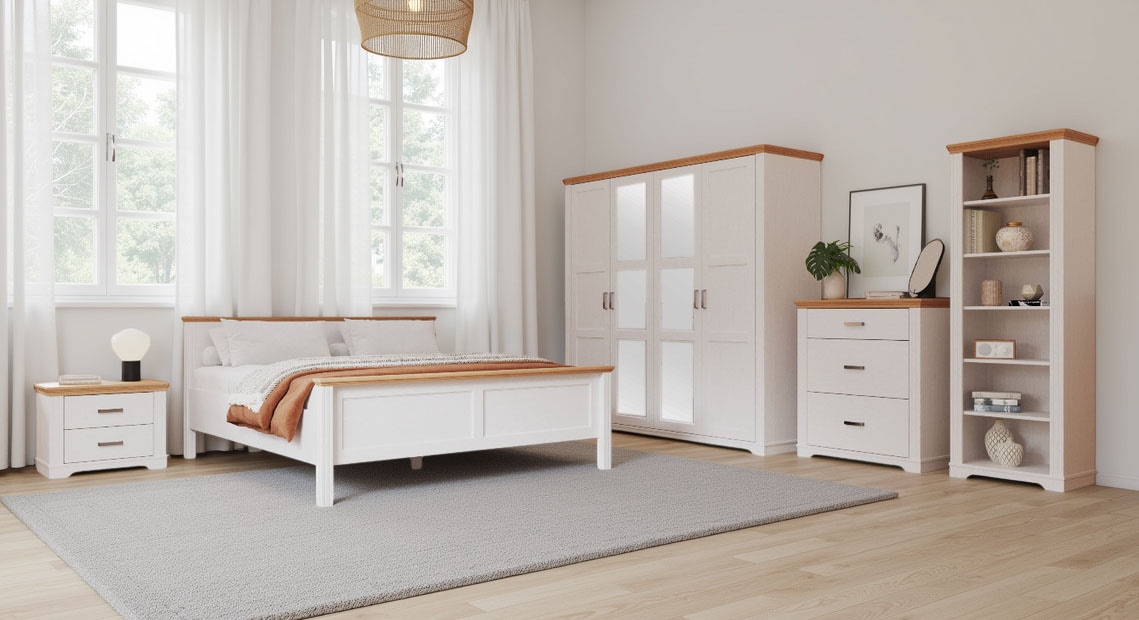 Inter Link Schubkastenkommode »Kommode Maluno« 1 Stk. tlg. Kiefer Massiv, Soft-Close, Stauraum, BxTxH: ca. 93 x 48,3 x 104 cm