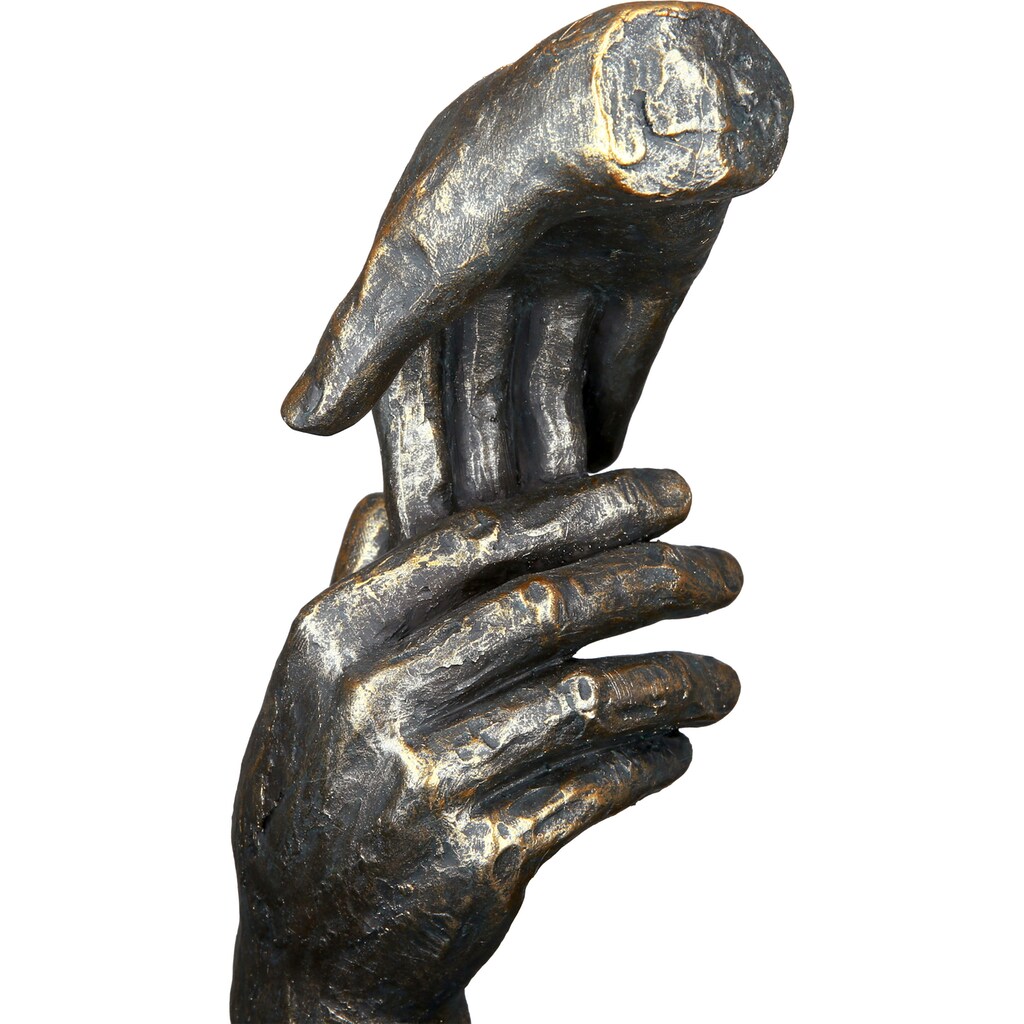 Casablanca by Gilde Dekofigur »Skulptur Two hands, bronzefarben«