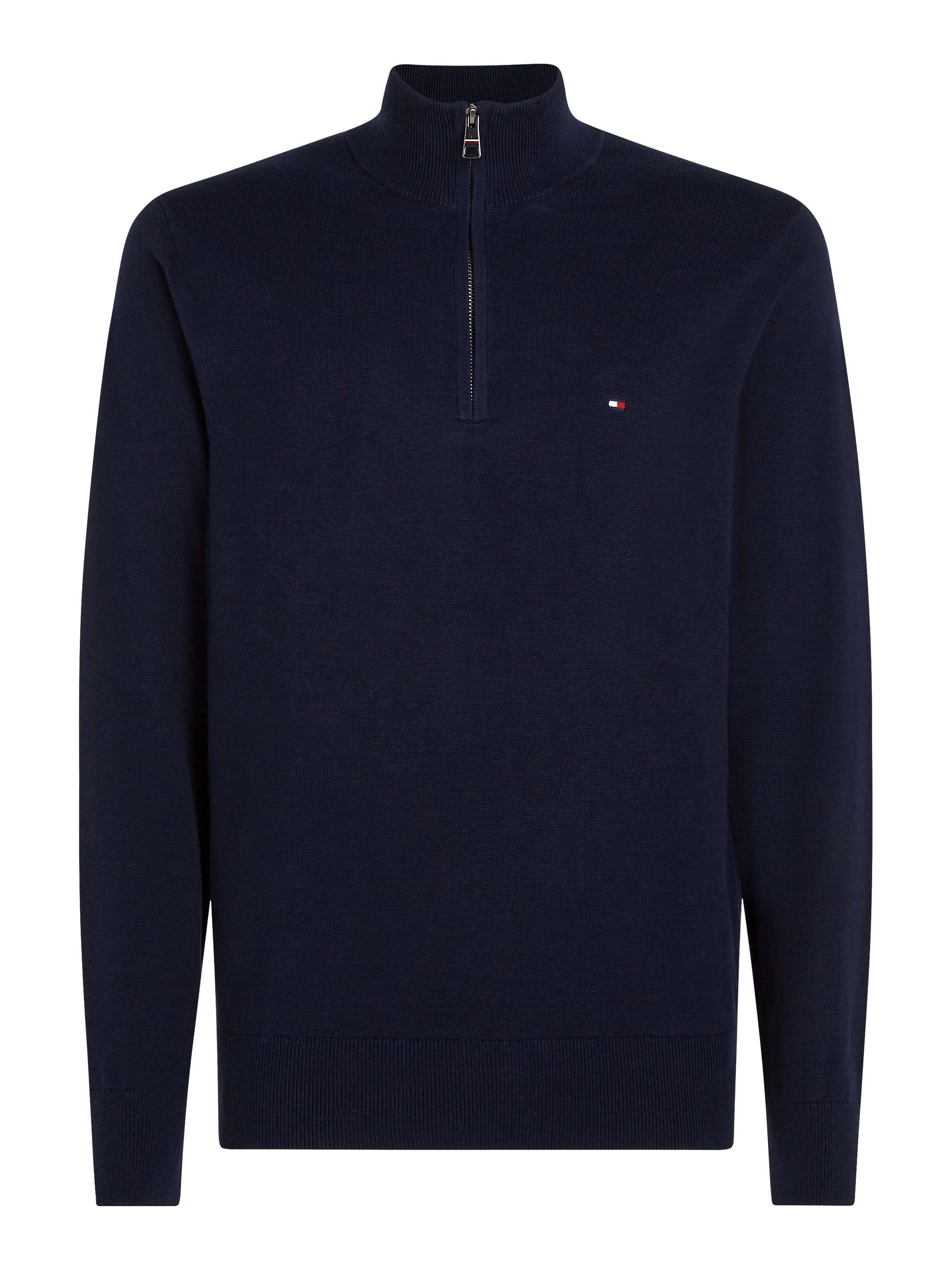 Tommy Hilfiger Troyer »PIMA ORG CTN CASHMERE ZIP MOCK«