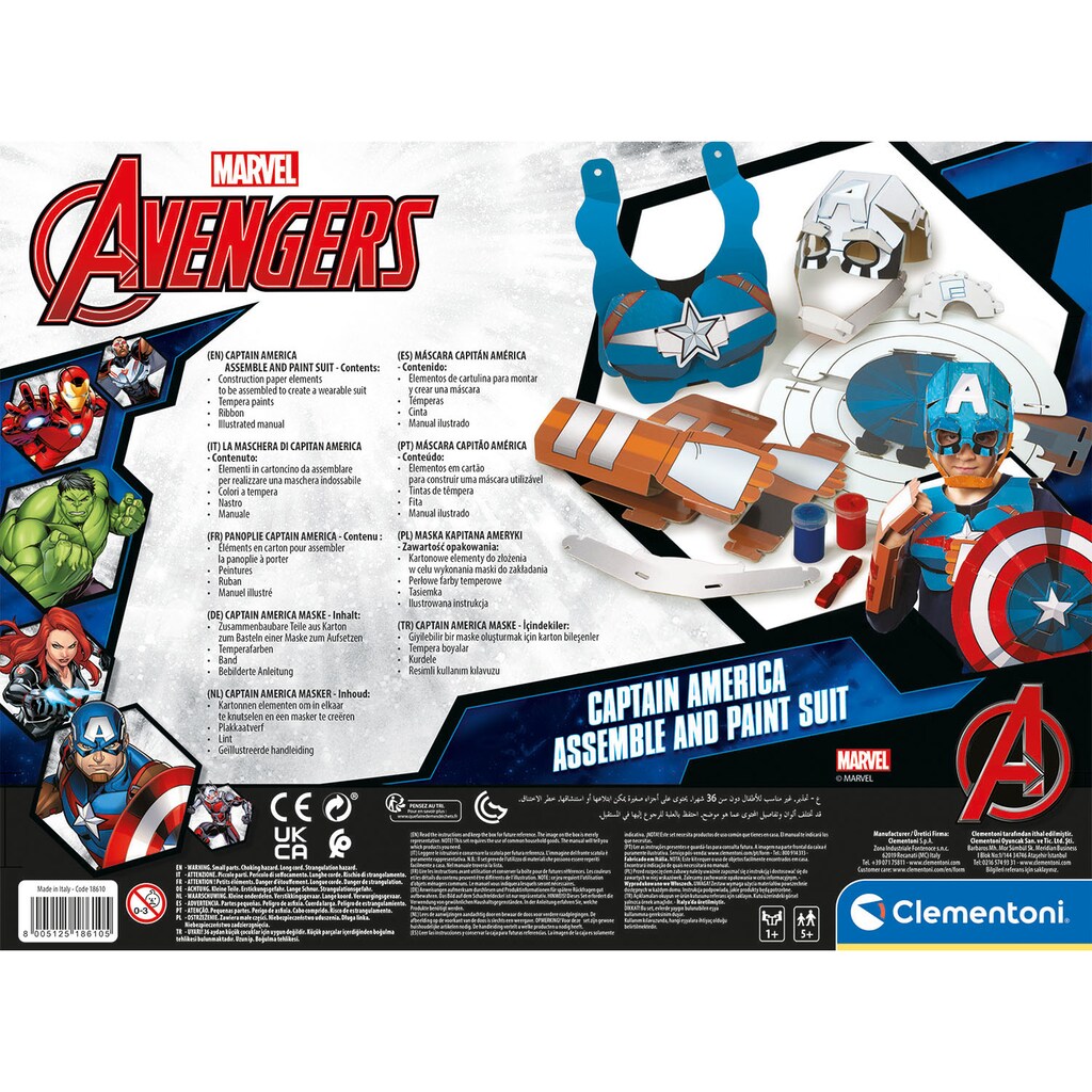 Clementoni® Kreativset »Maske, Captain America«