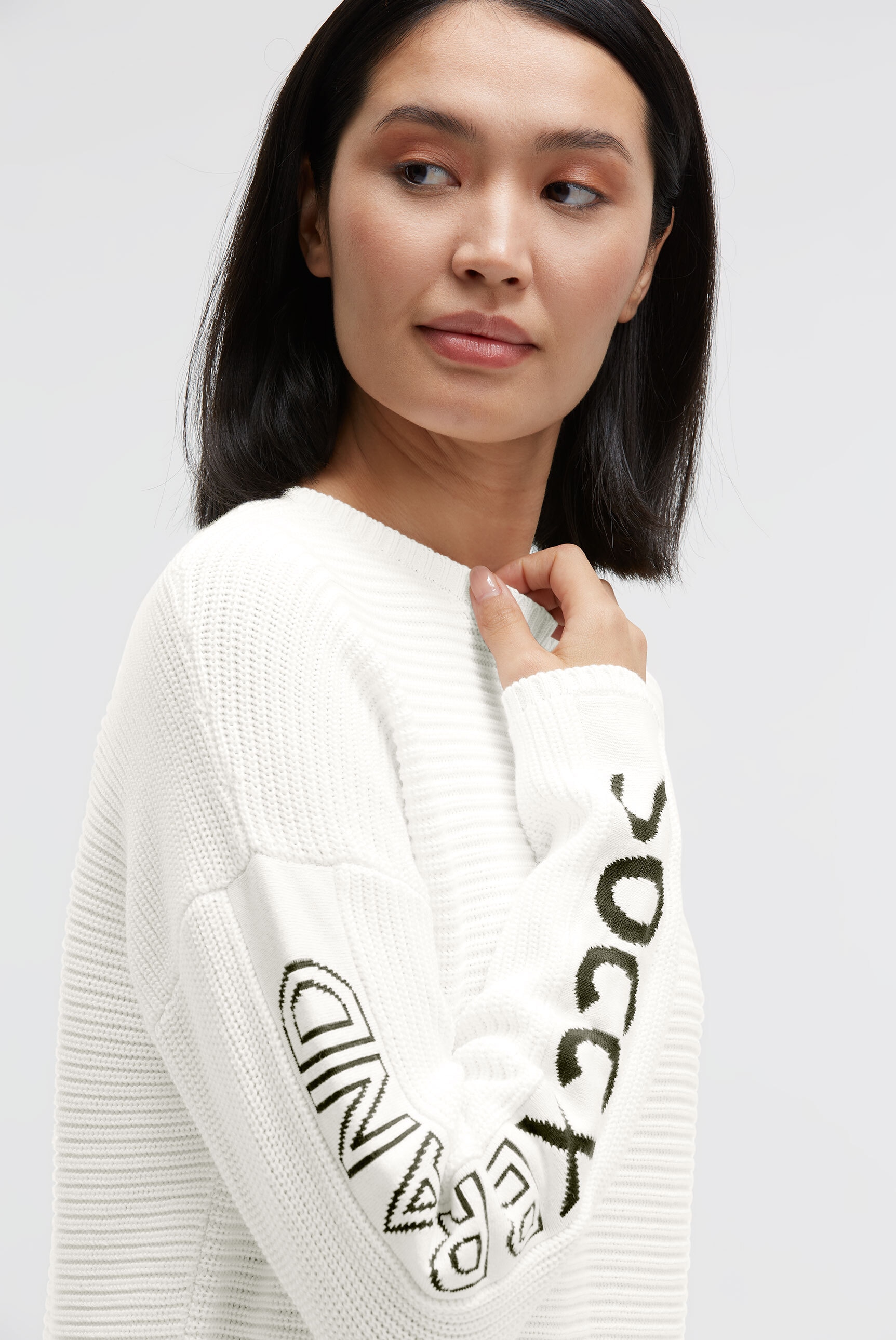 SOCCX Rundhalspullover aus Baumwolle