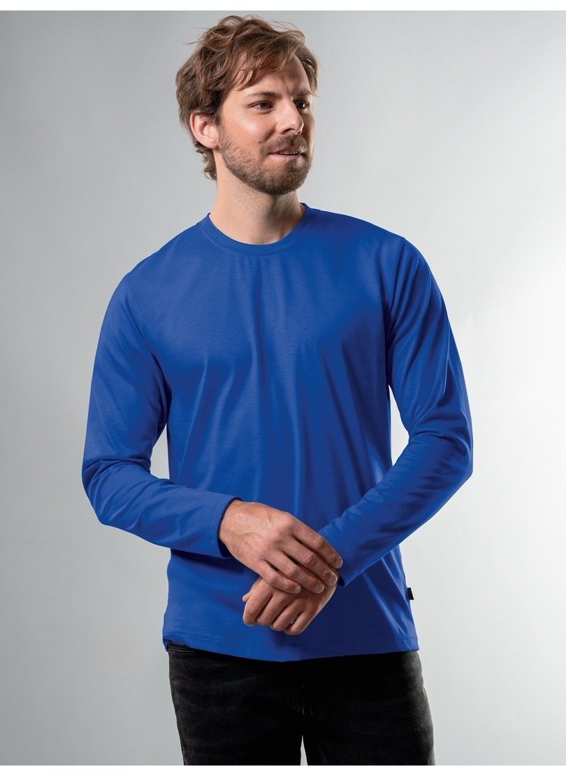 Trigema T-Shirt »TRIGEMA Langarmshirt aus 100% Baumwolle« 1 Stk.