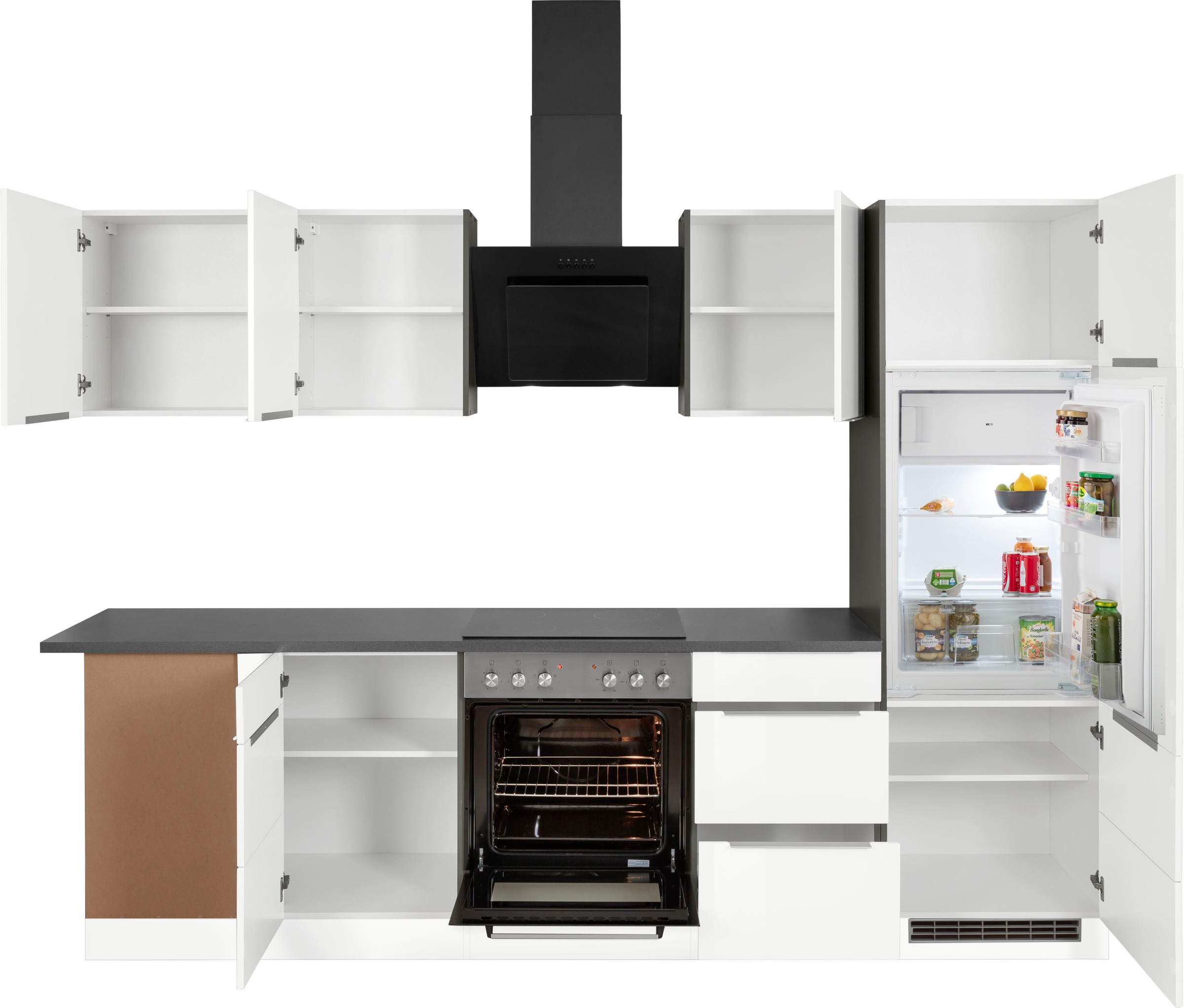 Thumbnail - KOCHSTATION Winkelküche "KS-Brindisi", Stellbreite 220/280 cm, wahlweise mit E-Geräten, mit MDF-Fronten