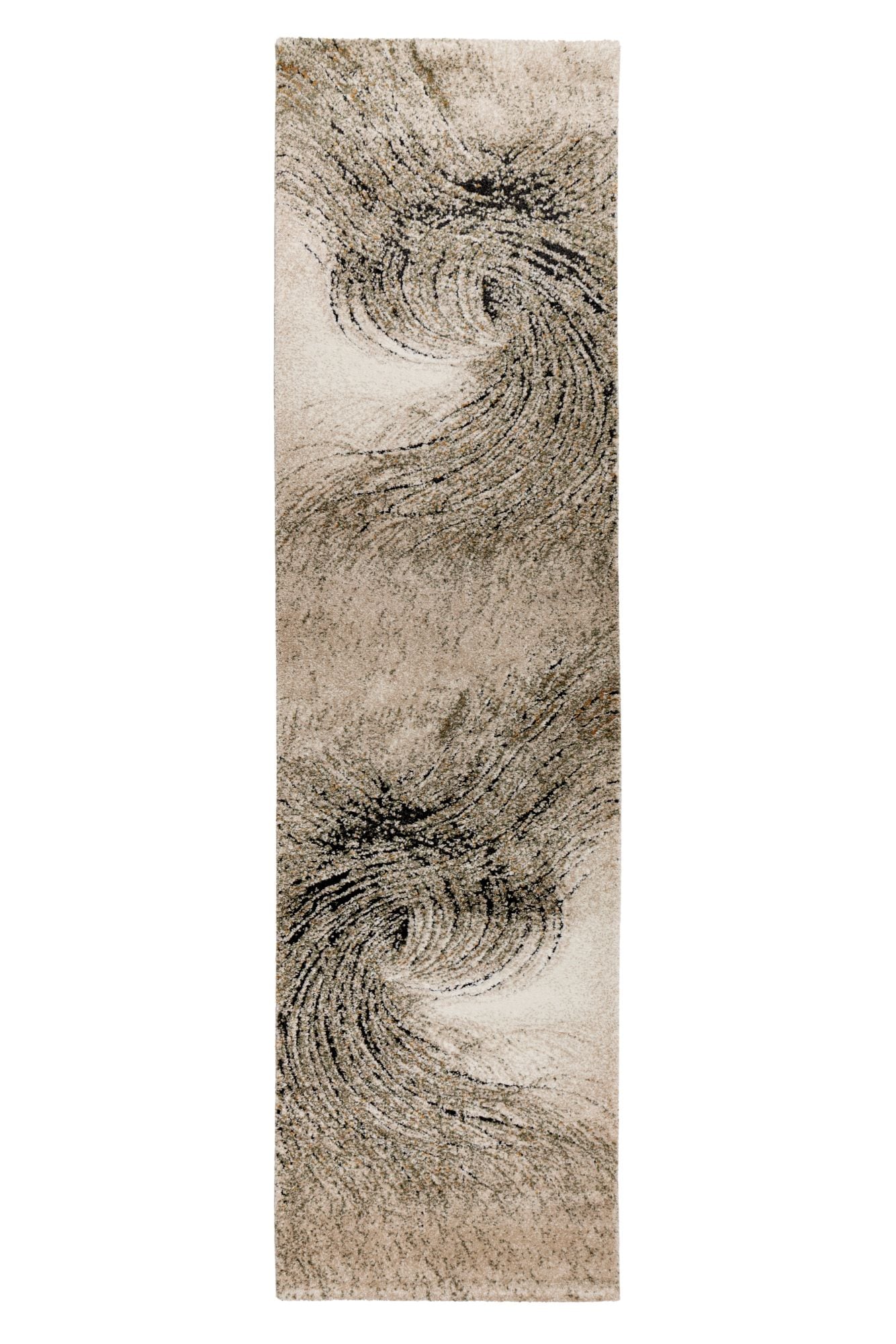 Teppich KAYOOM "Firenze 487", grün, B:80cm H:22mm L:300cm, Polypropylen, Teppiche, Teppich, Kurzflor, Modernes Muster, Fußbodenheizungsgeeignet, Wohnzimmer
