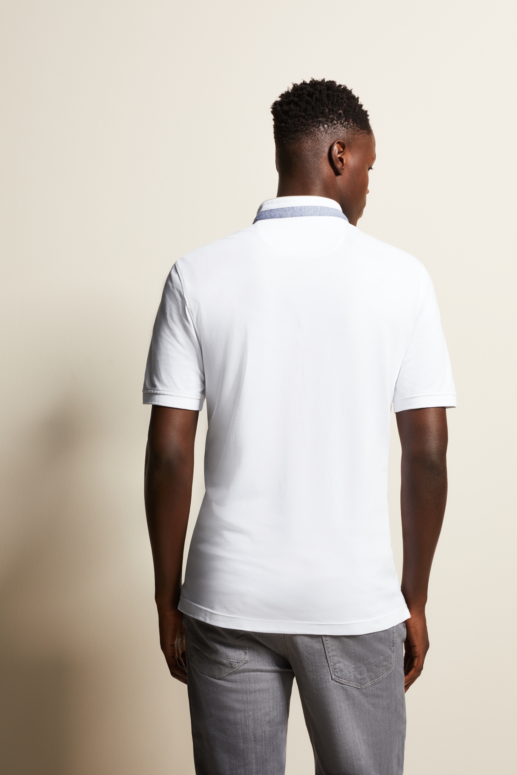 bugatti Poloshirt, mit modischem Stehkragen