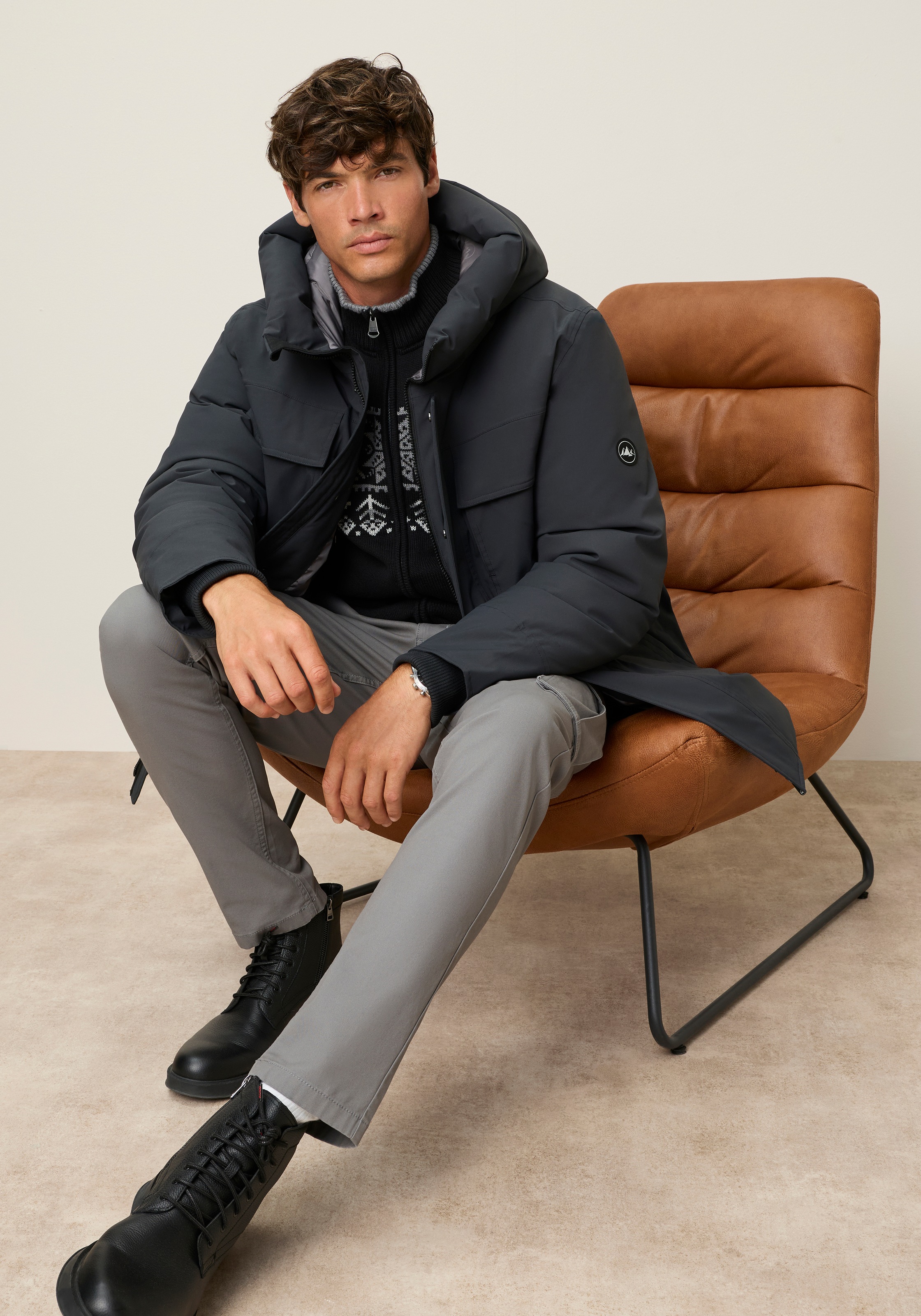Polarino 1100000002199 mit Kapuze Ideal für den Winter mit großen Taschen und Kapuze