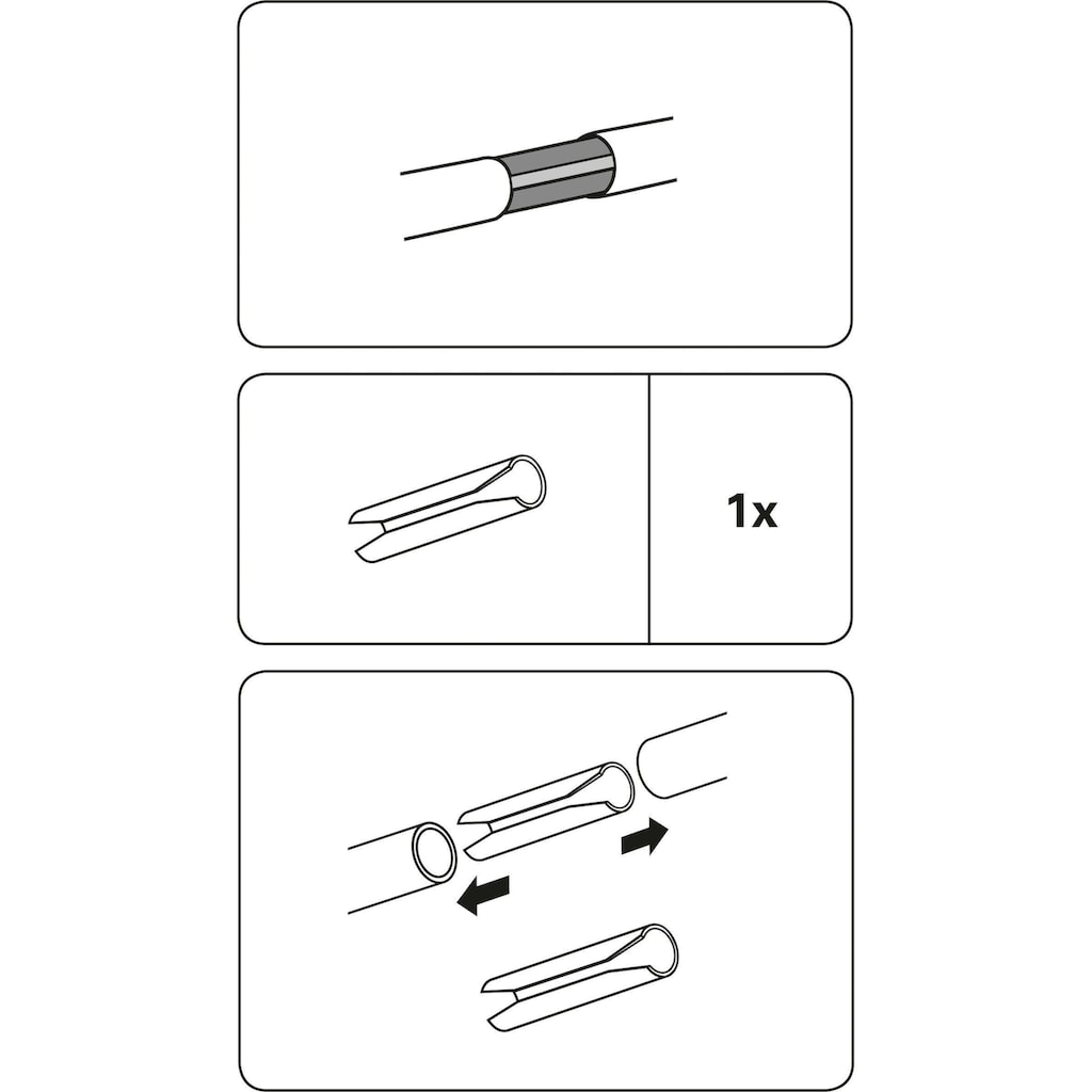 GARDINIA Gardinenbefestigungen Ersatzteile »Verbinder für Gardinenstangen mit Ø 19 mm«, (1 St.)