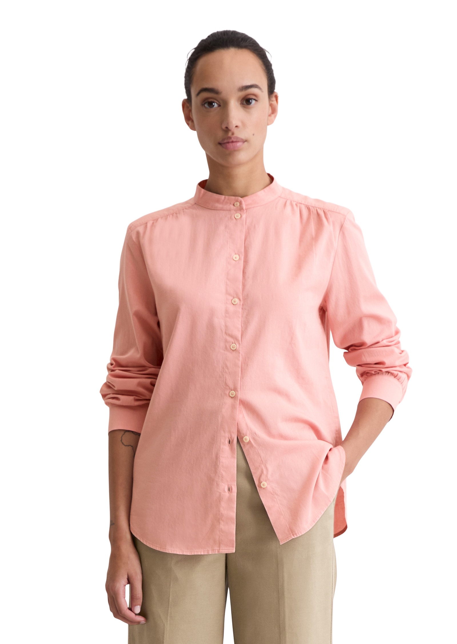 Marc O'Polo Langarmbluse »aus softem Baumwoll-Satin«