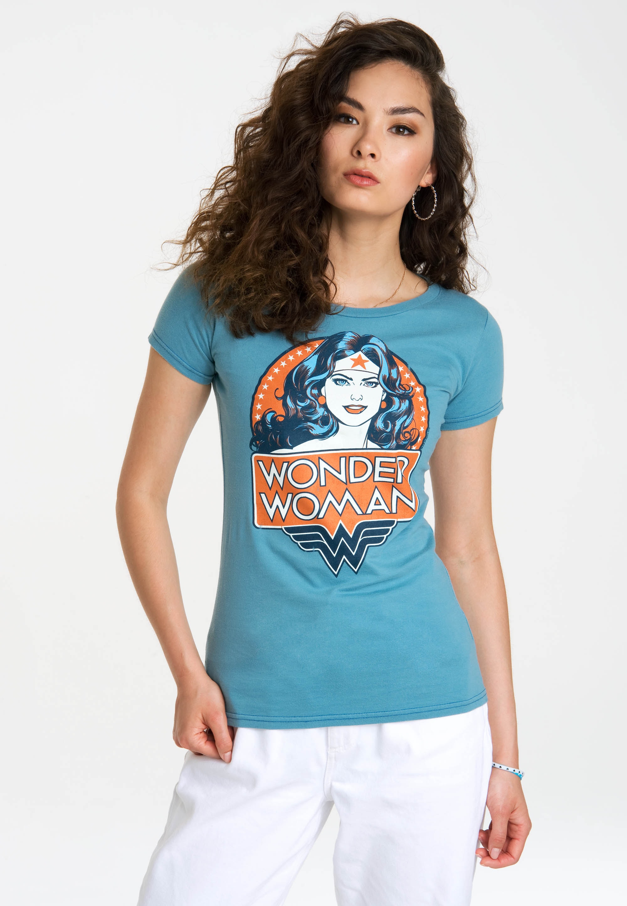 LOGOSHIRT T-Shirt »Wonder Woman Portrait«, mit lizenziertem Originaldesign  für kaufen | BAUR