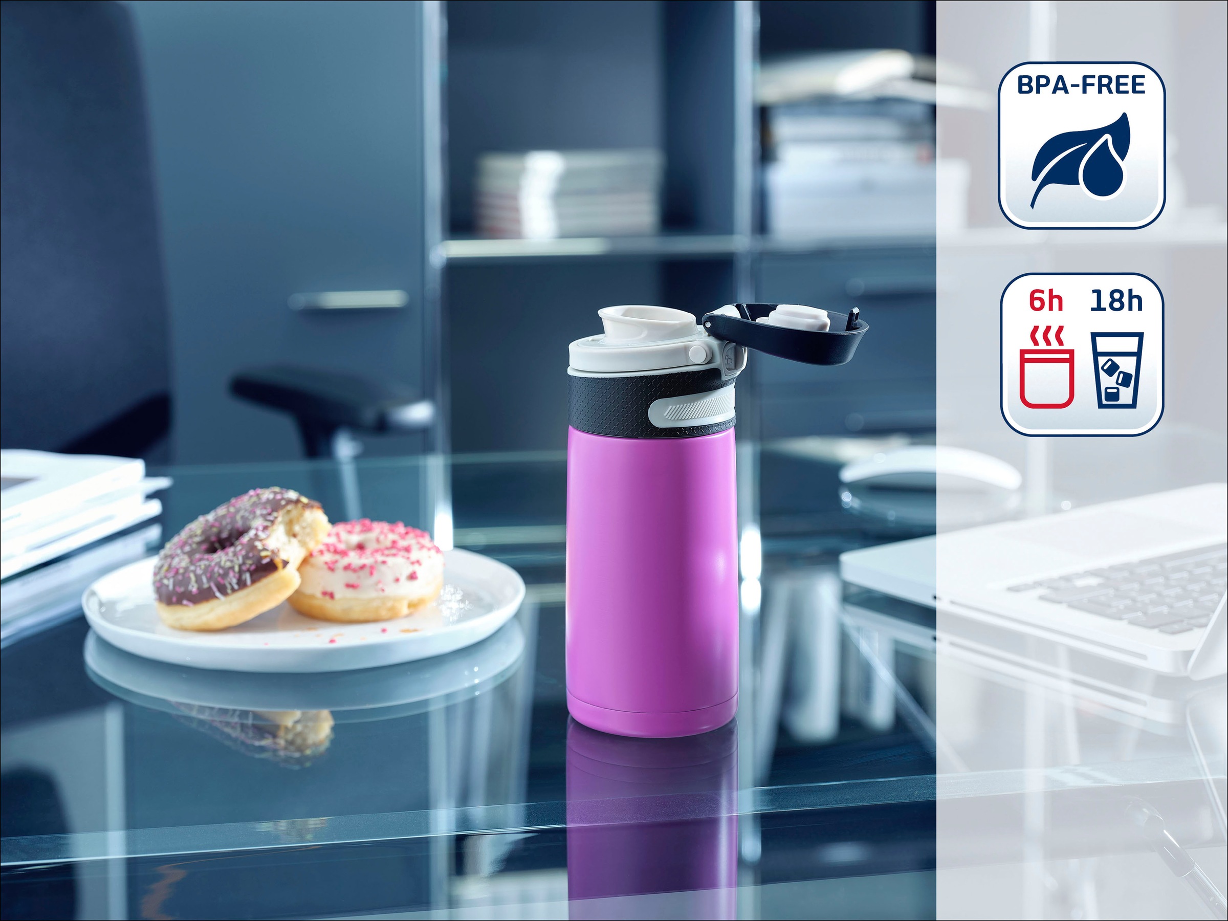 Leifheit Thermoflasche »Flip« 350 ml