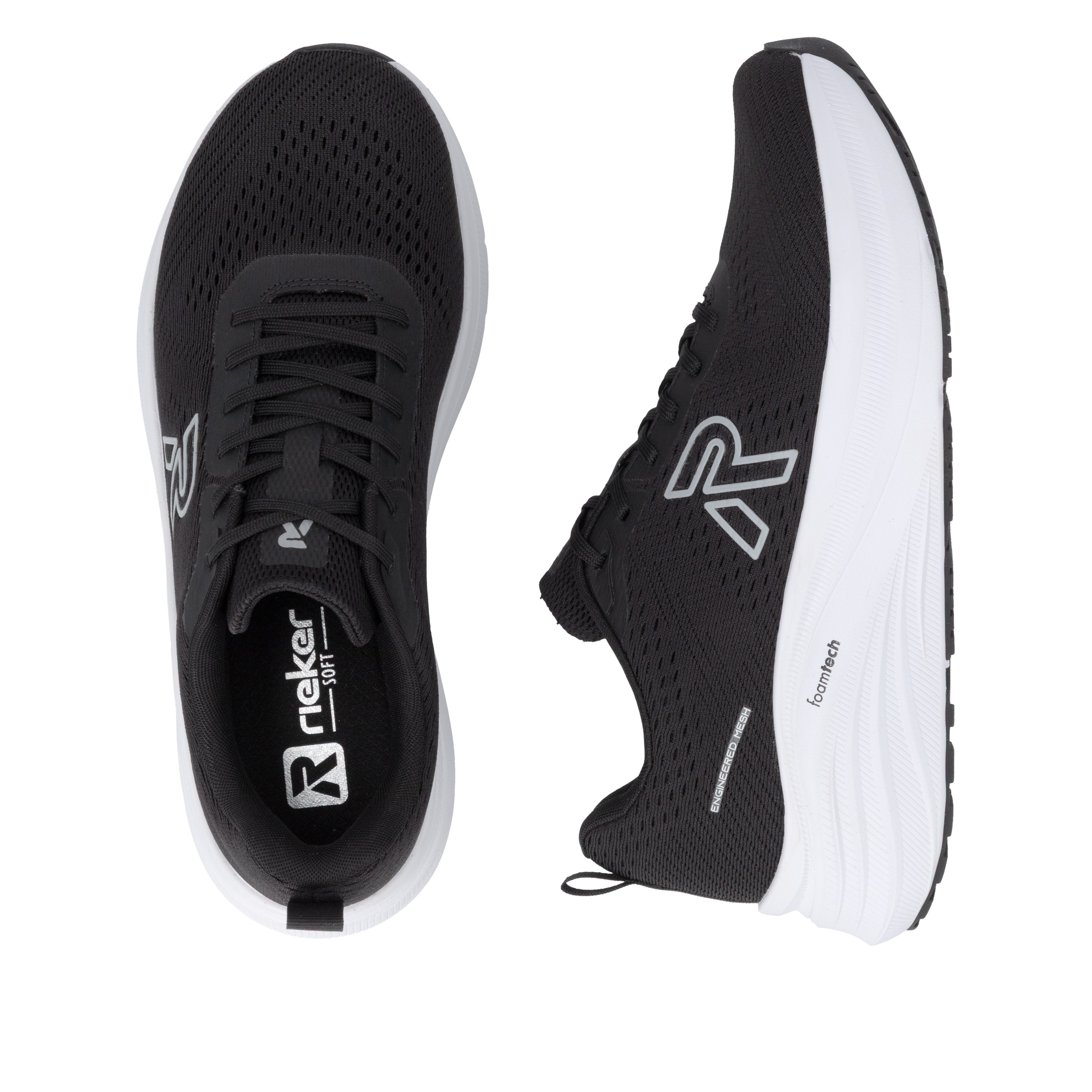 Thumbnail - RIEKER Sport Plateausneaker Freizeitsneaker, Halbschuh, Schnürschuh mit Plateau