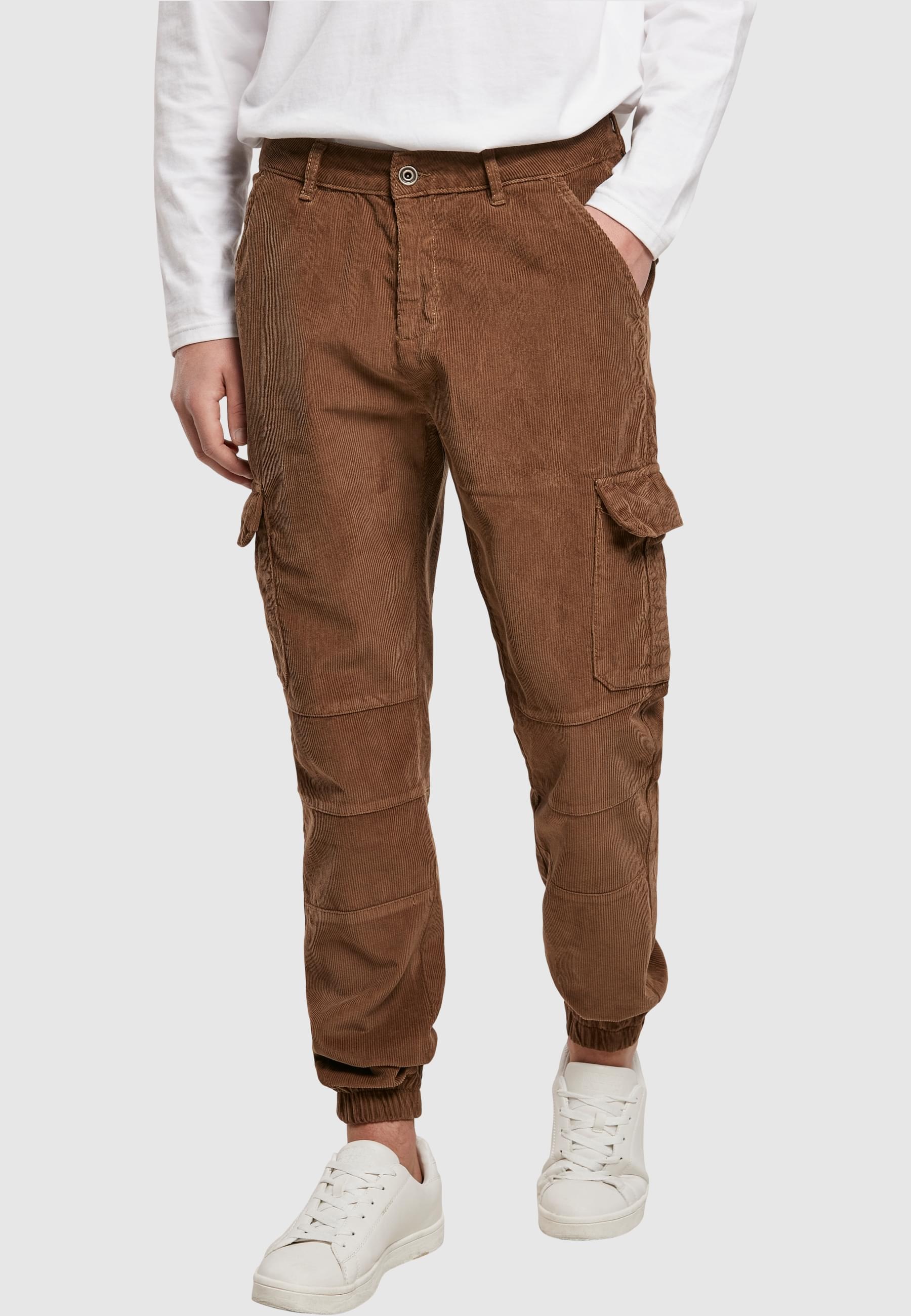URBAN CLASSICS Jogginghose »Urban Classics Herren Corduroy Cargo Jogging Pants«, (1 tlg.)