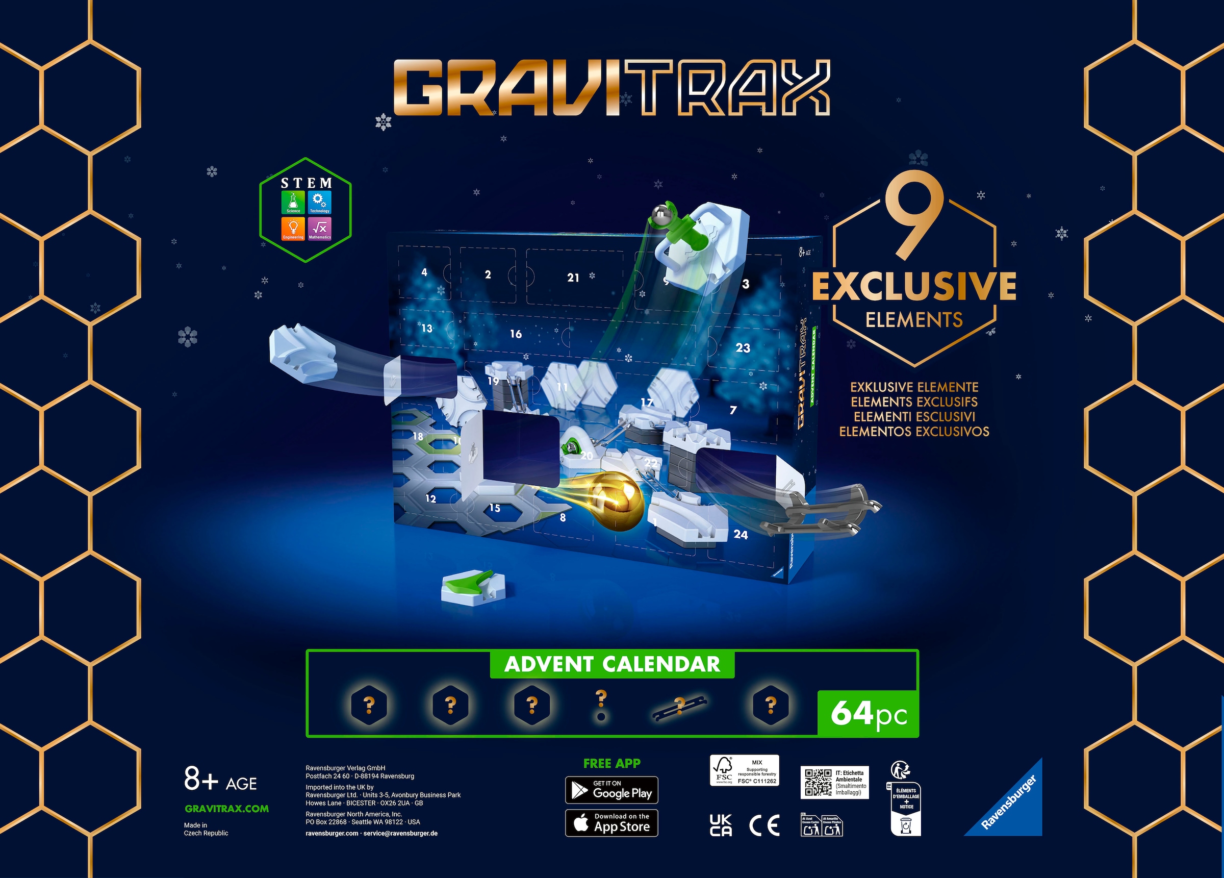 Ravensburger Spielzeug-Adventskalender »GraviTrax BASE«, ab 8 Jahren