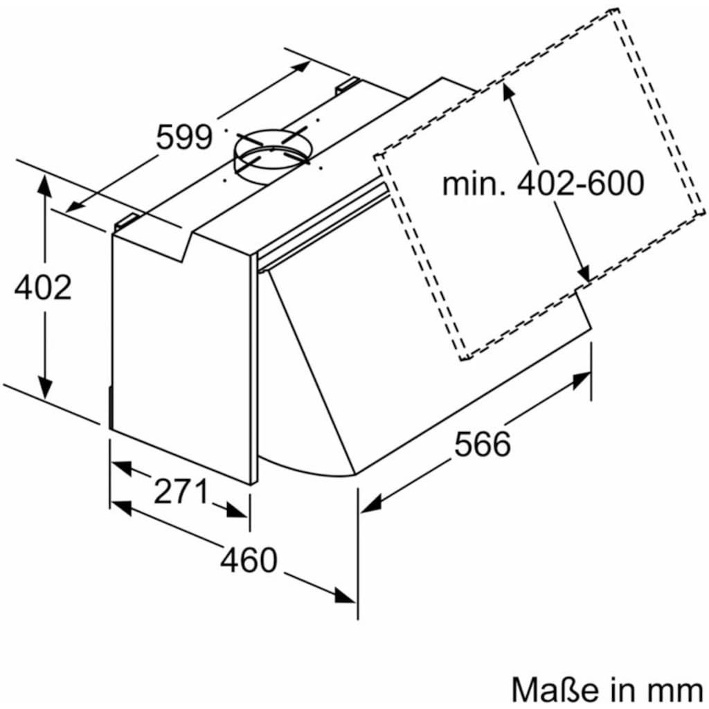 NEFF Zwischenbauhaube »D64MAC1X0«, Serie N 30