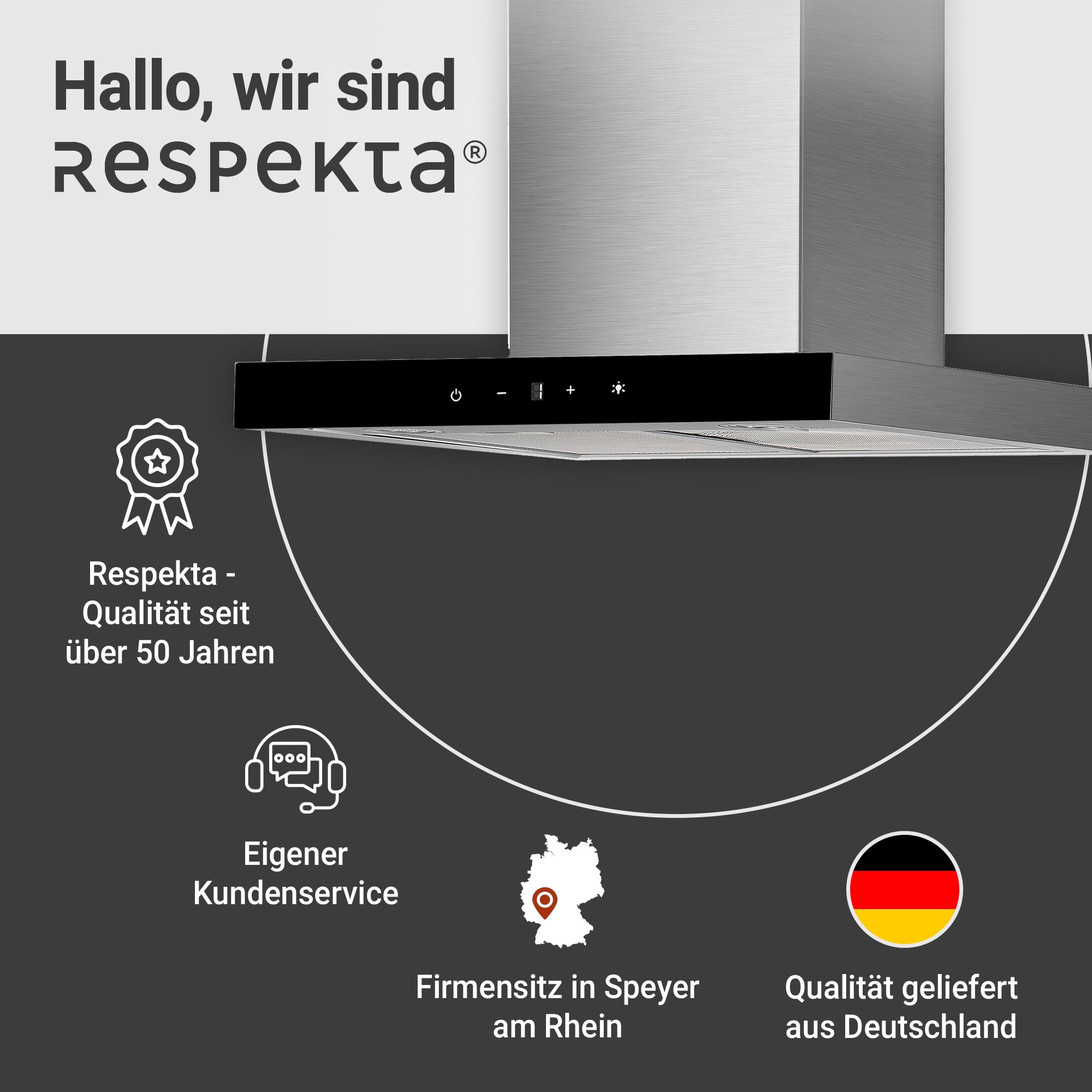 RESPEKTA Kaminhaube »190030006002-20«, Serie Sira
