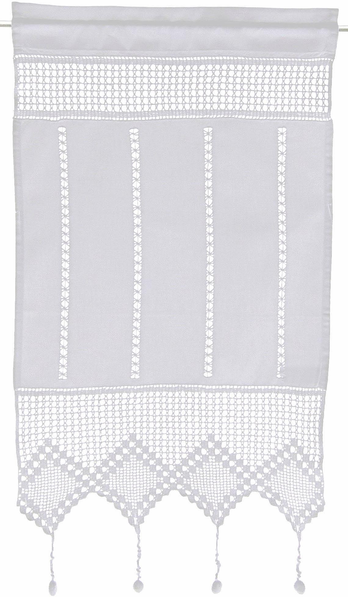 HOSSNER - ART OF HOME DECO Scheibengardine "Attersee" Stangendurchzug 1 Stk günstig online kaufen