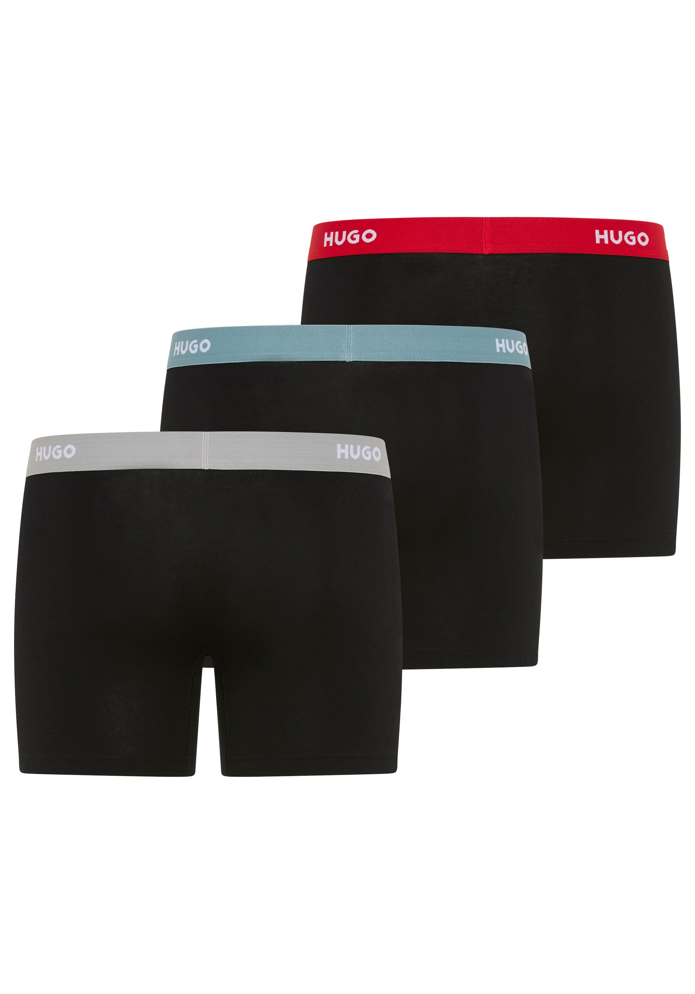 HUGO Underwear Boxer »BOXERBR TRIPLE« Packung, 3er, 3 Stk. mit elastischem Bund