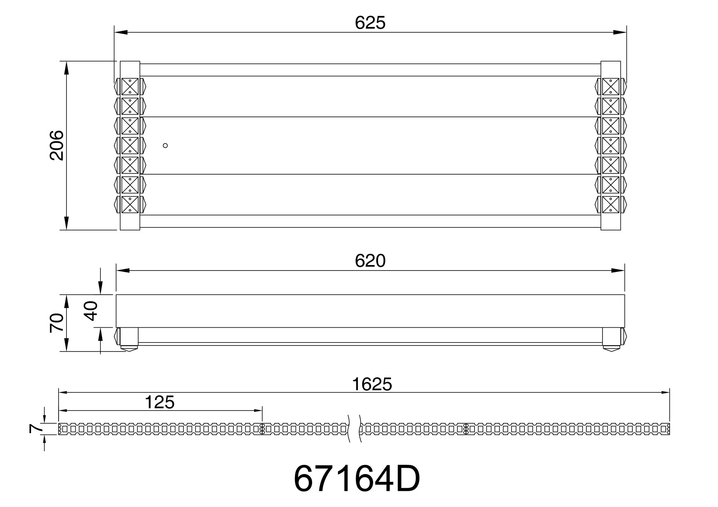 GLOBO LIGHTING LED Deckenleuchte »MARIELLA«, Leuchtmittel LED-Modul | LED fest integriert, Deckenlampe/Wohnzimmer/Schlafzimmer/modern