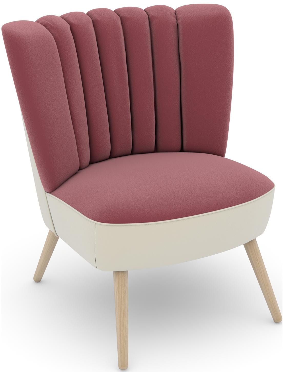 Max Winzer Sessel "build-a-chair Aspen, Loungesessel mit Samtvelours Bezug,", im Retrolook, zum Selbstgestalten