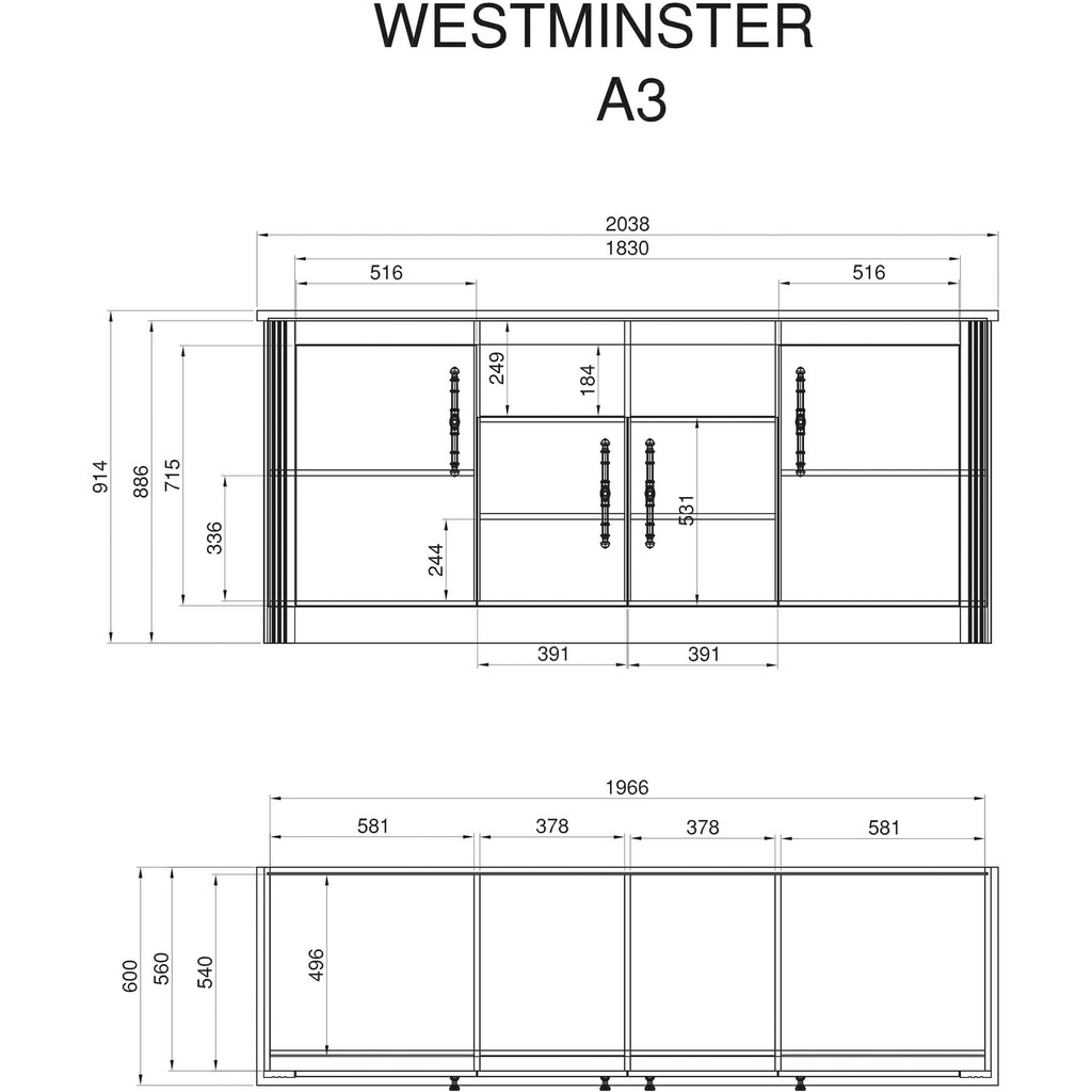 Kochstation Küche »KS-Westminster«