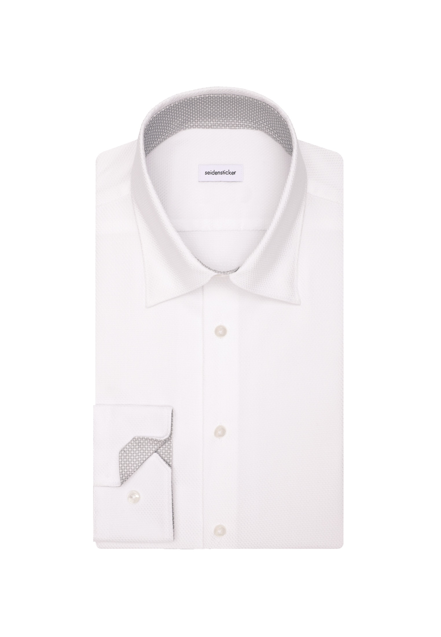 seidensticker Businesshemd »Schwarze Rose«, Slim 1/1 Covered-Button-Down-Kragen Struktur
