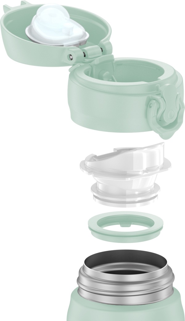 THERMOS Isolierflasche »ULTRALIGHT BOTTLE, doppelwandiger Edelstahl, spülmaschinenfest« 10h heiß & 20h kalt, zerlegbares Safe Flow Lid