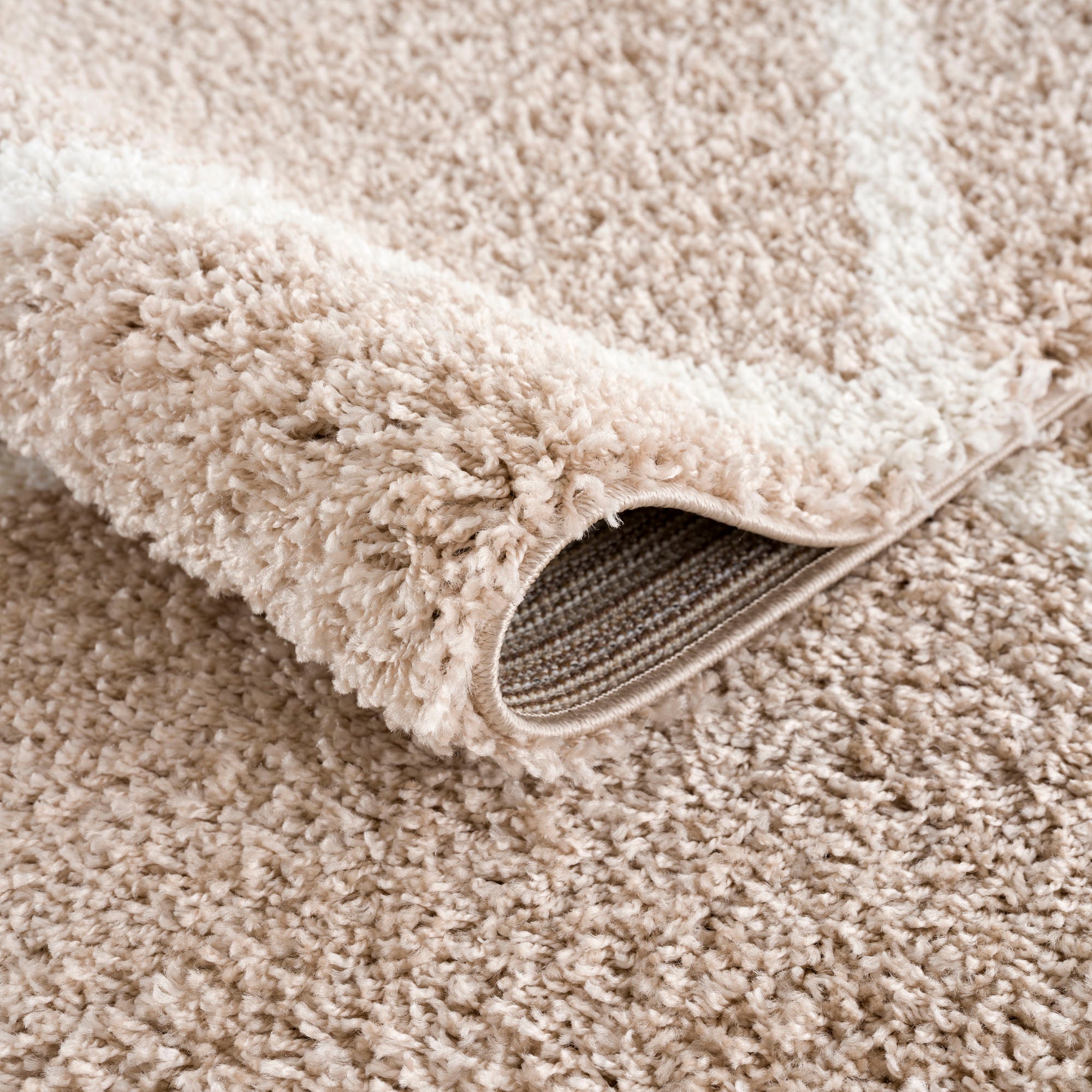 Sanat Hochflor-Teppich "Madrid" rund 30 mm Höhe Wohnzimmer, Langflor, Shagg günstig online kaufen