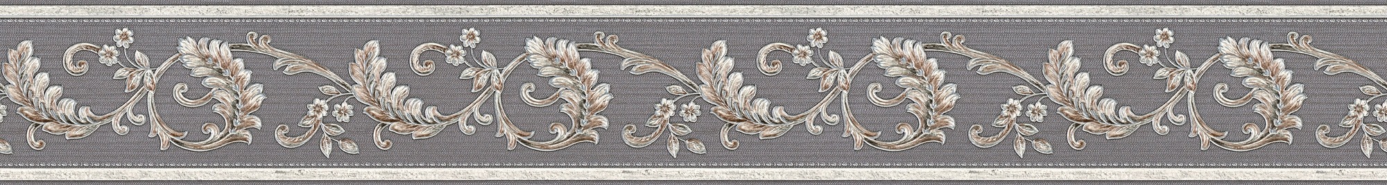 A.S. Création Bordüre "Only Borders", Barock-ornamental-gemustert, Designer Tapete Bordüre Glitzereffekt Borte Wohnzimme