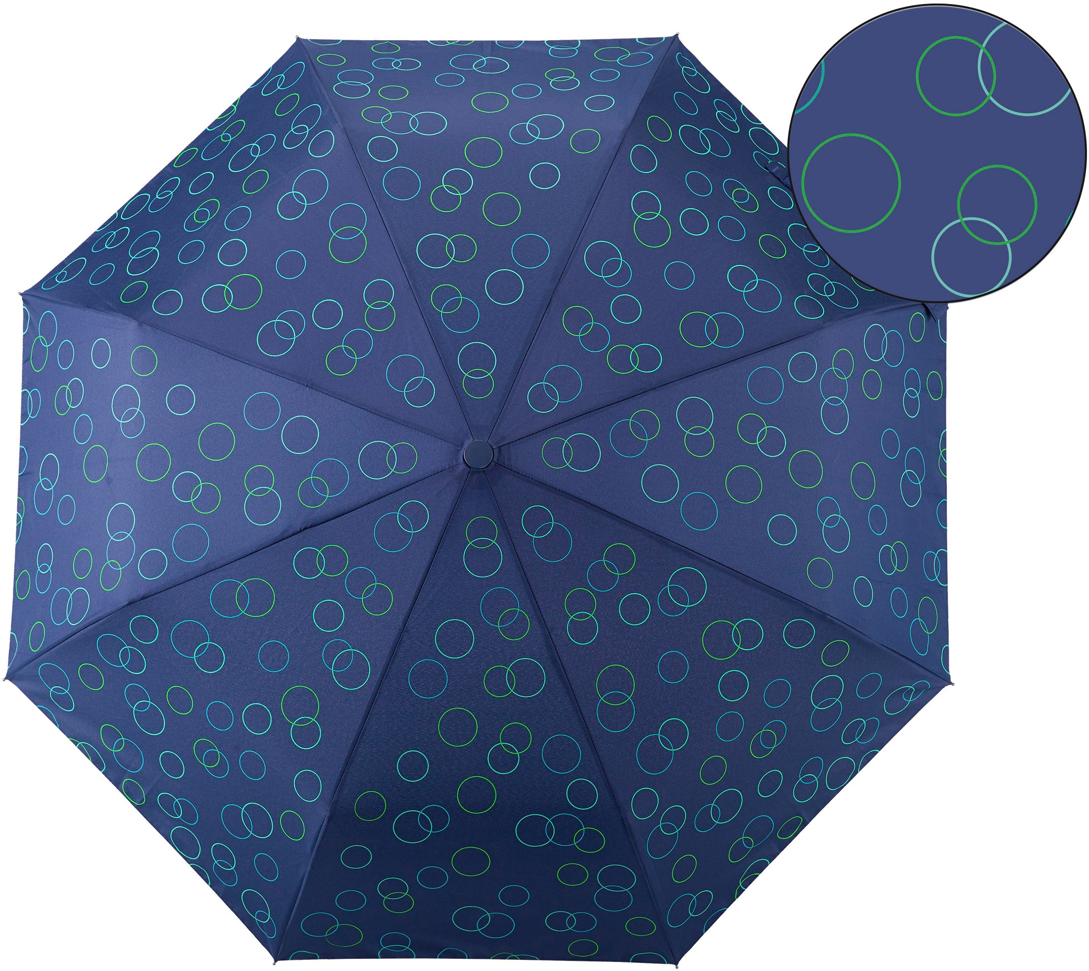 EuroSCHIRM® Taschenregenschirm »Umwelt-Taschenschirm, marine, | Kreise kaufen grün« BAUR