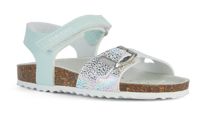 Geox Sandale "J ADRIEL GIRL C", Sommerschuh, Klettschuh, Sandalette, mit praktischem Klettverschluss