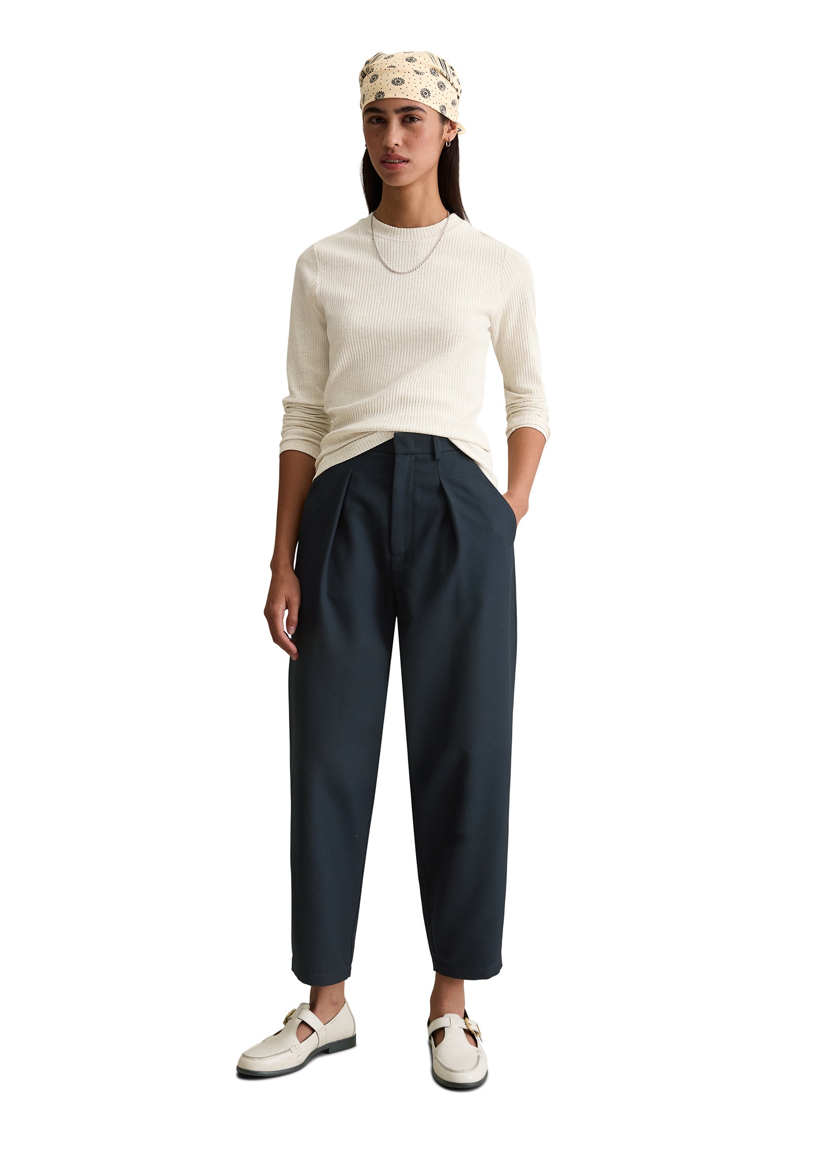 Marc O'Polo DENIM Langarmshirt »aus elastischem Bio-Baumwolle-Mix«