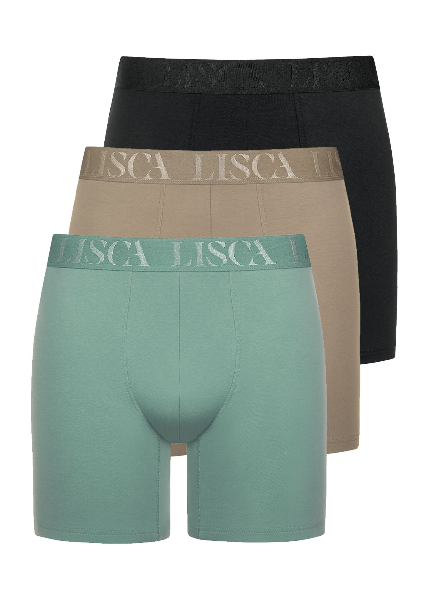Lisca Boxer "3er Pack Herren long Boxer Odysseus"