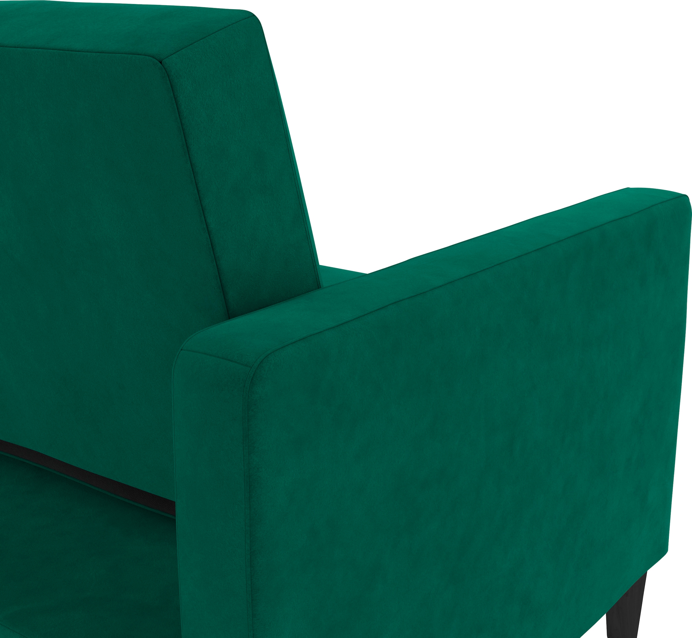 Dorel Home Ecksofa mit Schlafffunktion, Recamiere mit Stauraum beidseitig montierbar, Rückenlehne 2-teilig und 3-fach verstellbar
