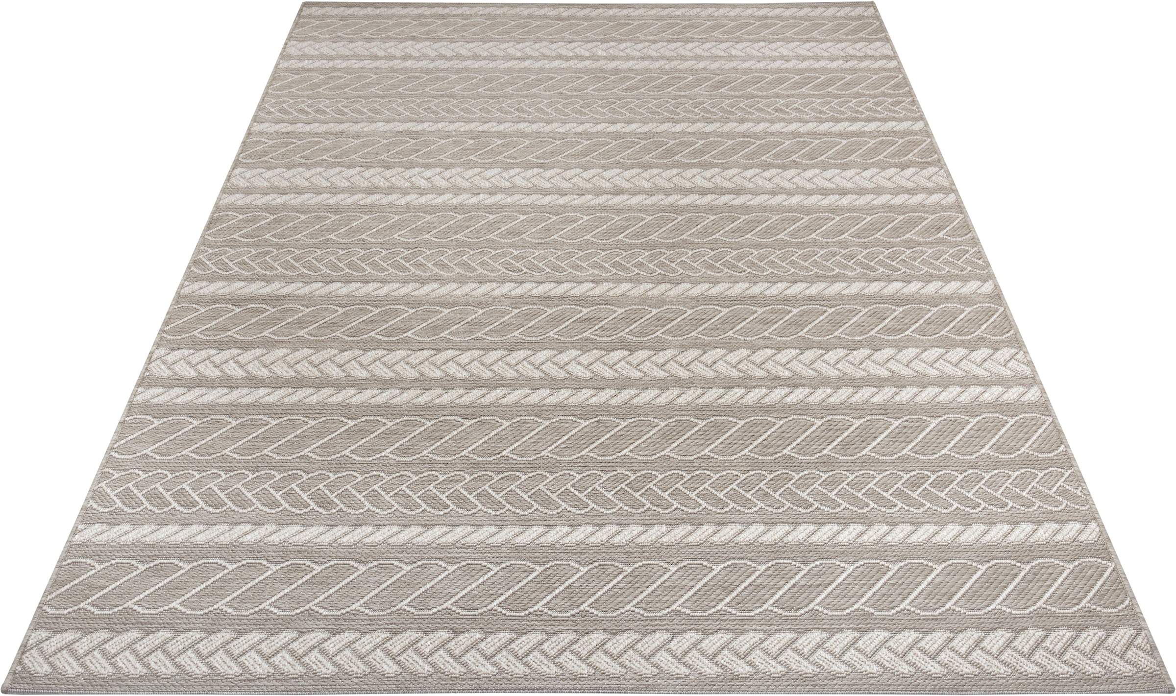 freundin Home Collection Designteppich »Somba«, rechteckig, 4 mm Höhe, Flachgewebe Makramee Optik, Robust, Pflegeleicht
