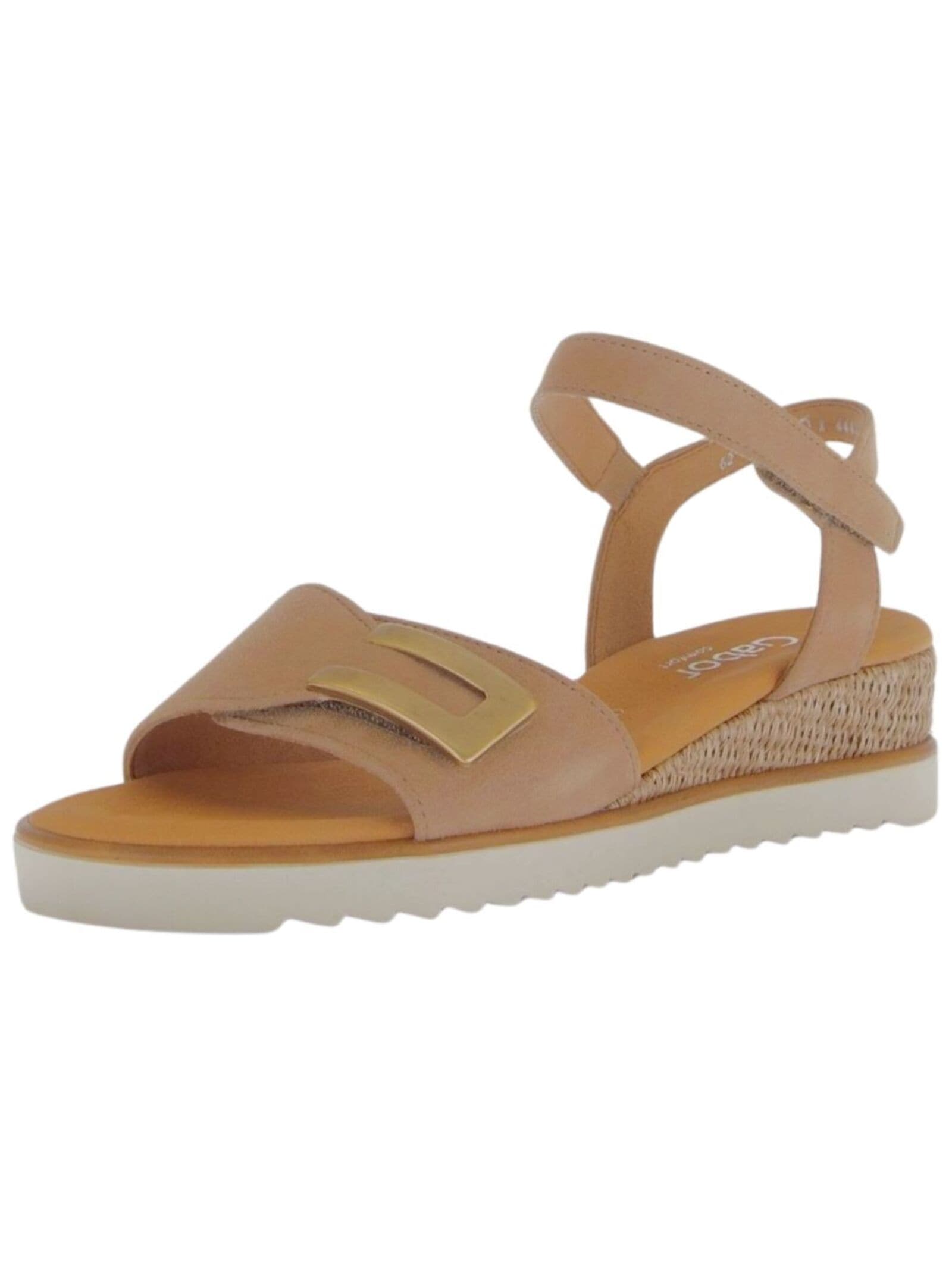 Gabor Comfort Keilsandalette "Gabor Comfort Sandalen Veloursleder" günstig online kaufen