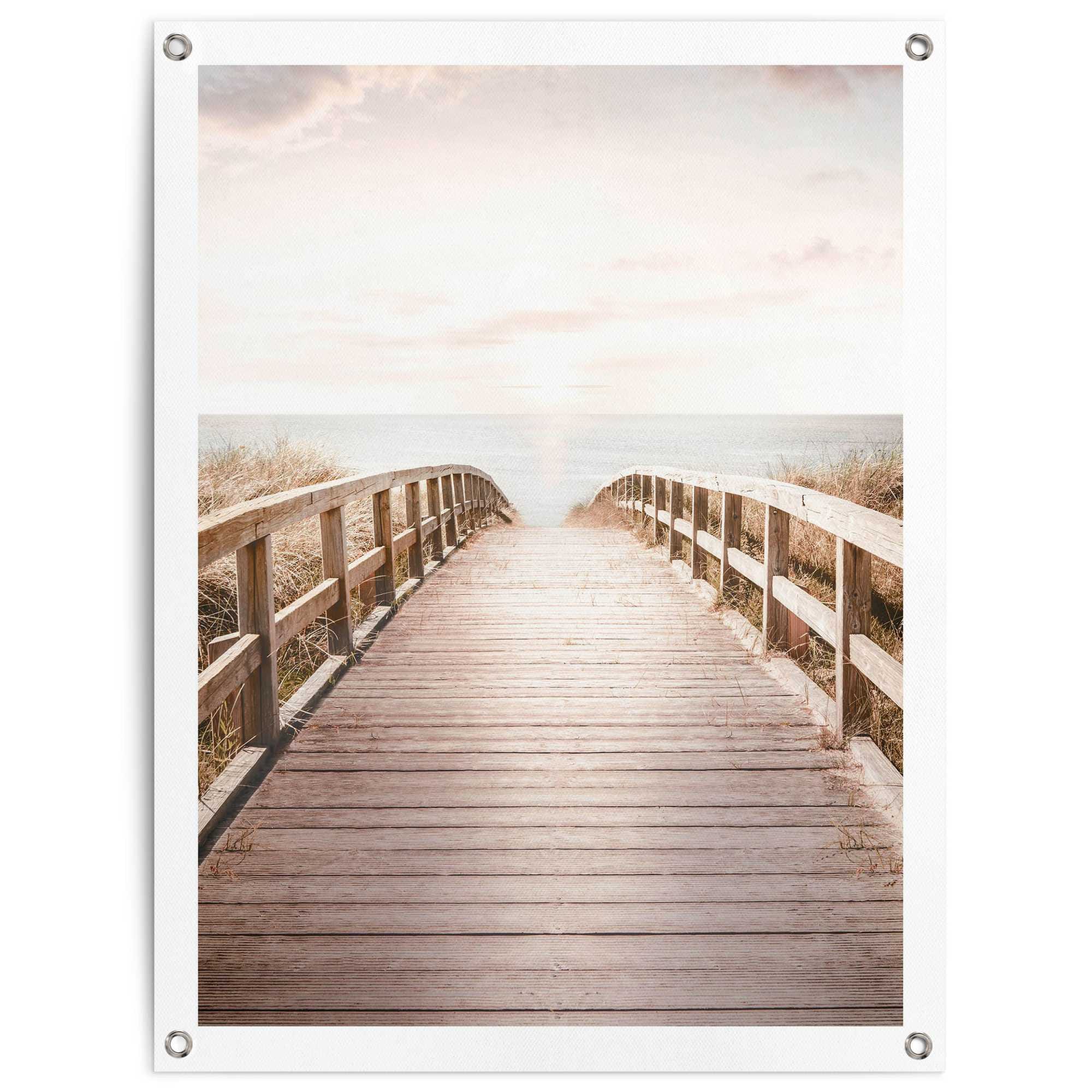 Reinders! Poster »Brücke zum Strand«, Outdoor für Garten oder Balkon kaufen  | BAUR | Poster