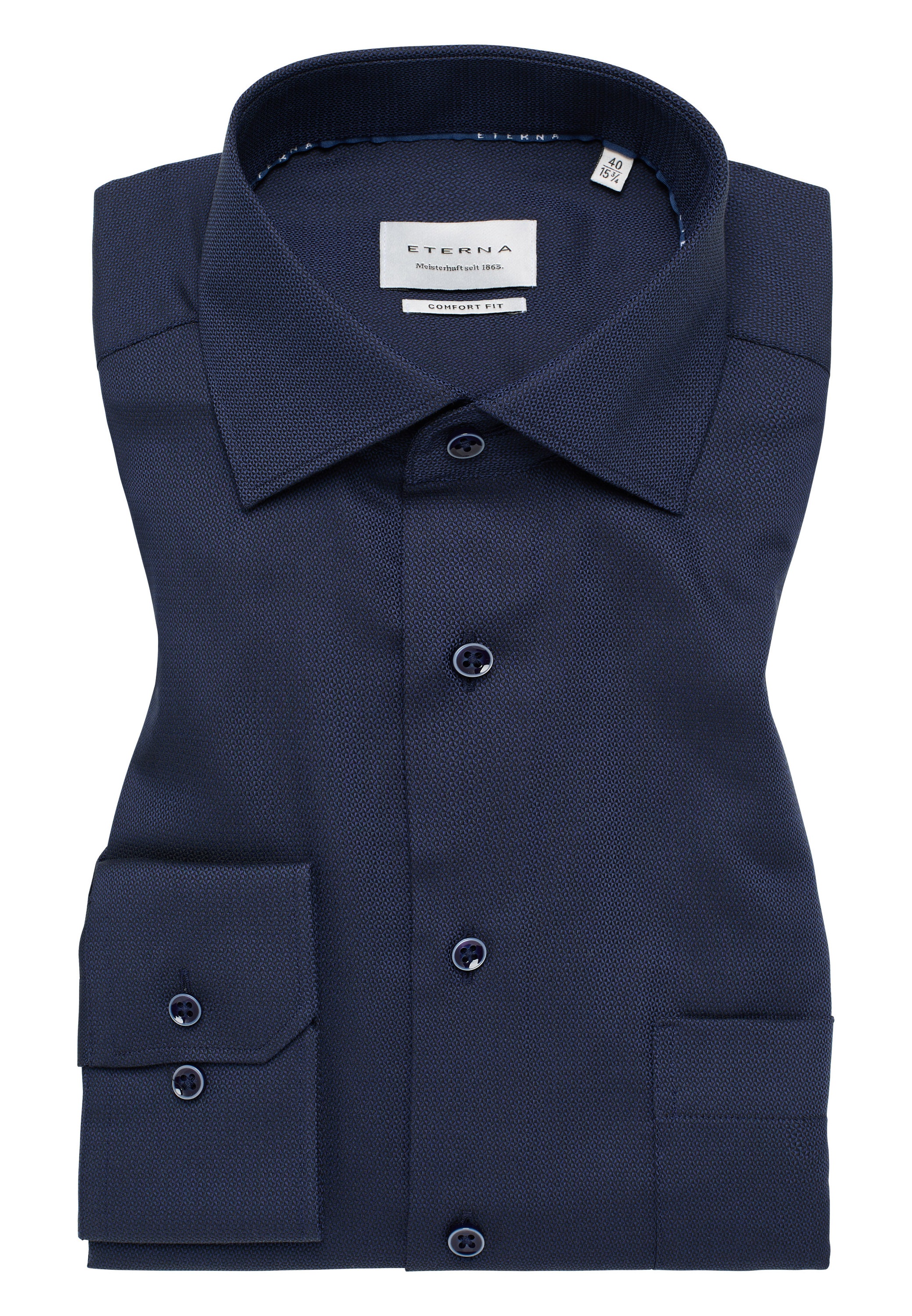 Eterna Langarmhemd »COMFORT FIT« NON IRON (bügelfrei)