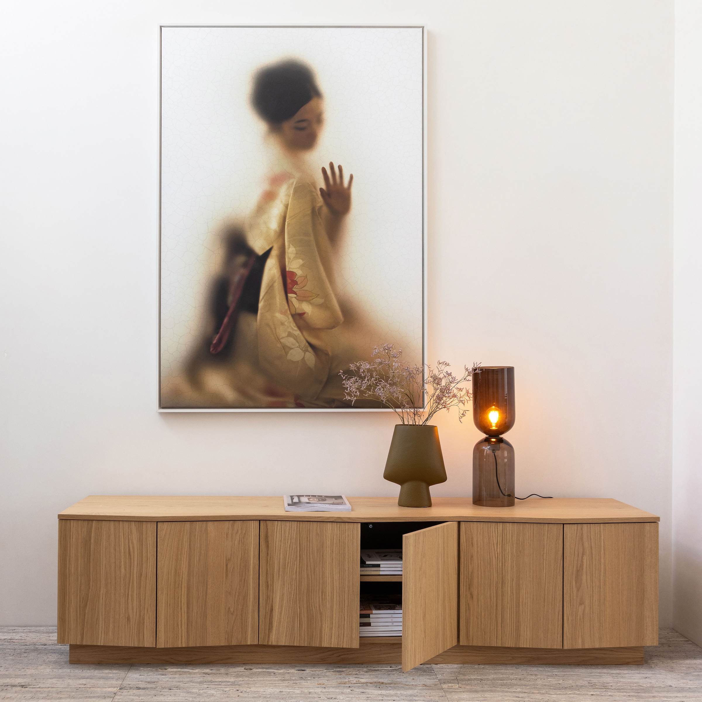 WOOOD Lowboard »WOOOD ZUMA TV-MÖBEL« Zuma TV-Kommode Eiche bietet Stil, Stauraum und einzigartiges Design