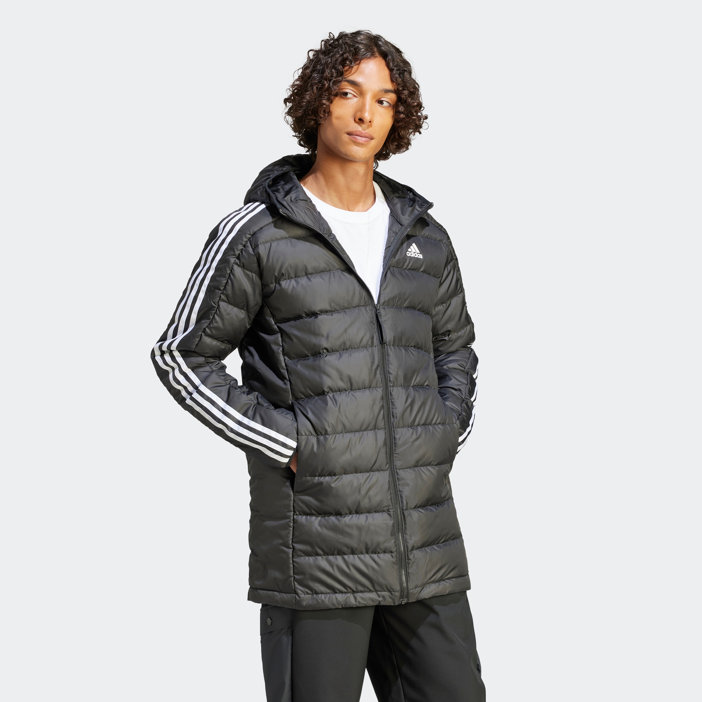 adidas Sportswear Steppmantel »ESS 3S L D H PA«, (1 tlg.)