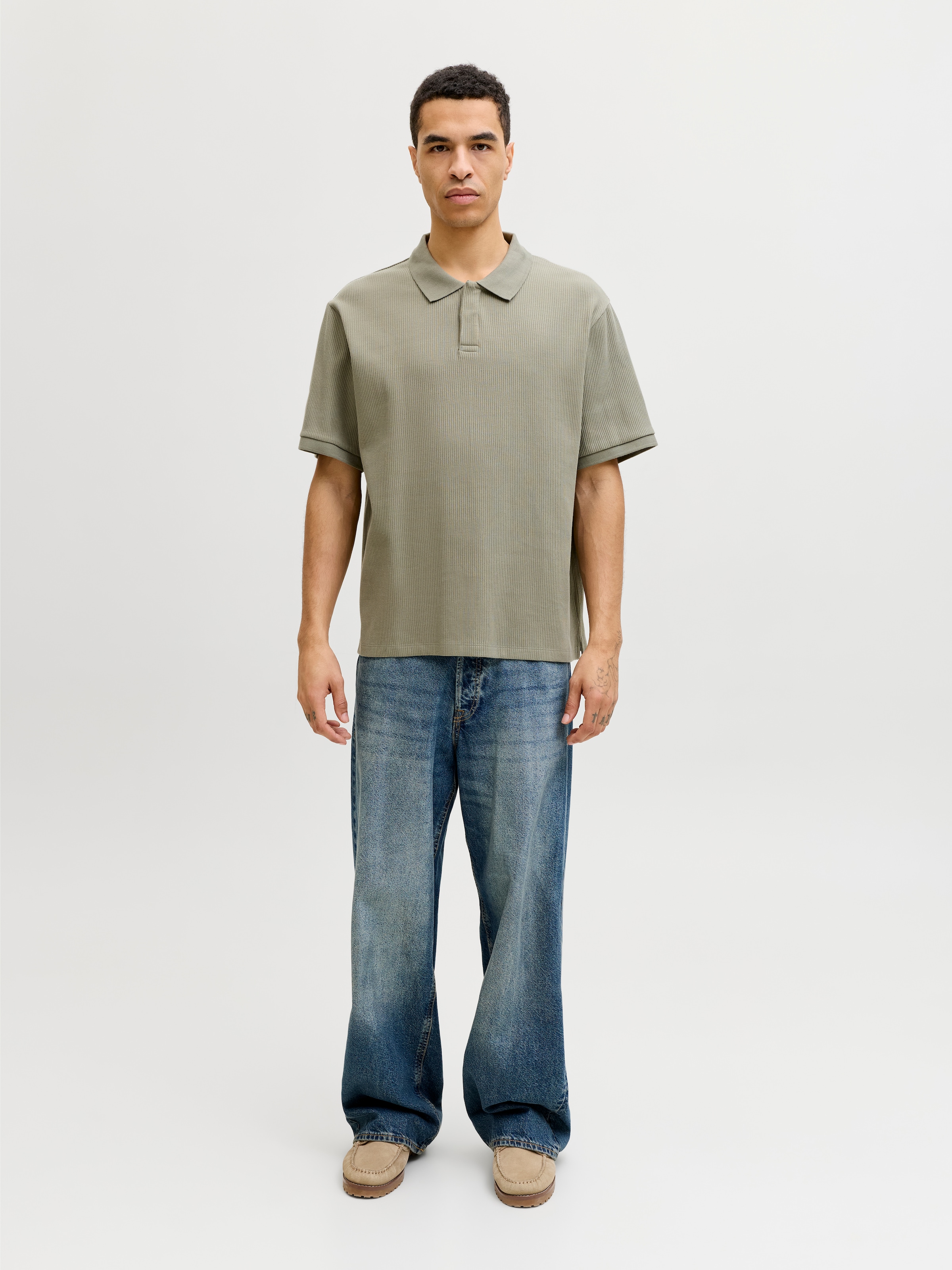 Jack & Jones Poloshirt »JJEHARRISON STRUCTURE POLO SS LN« mit Polokragen