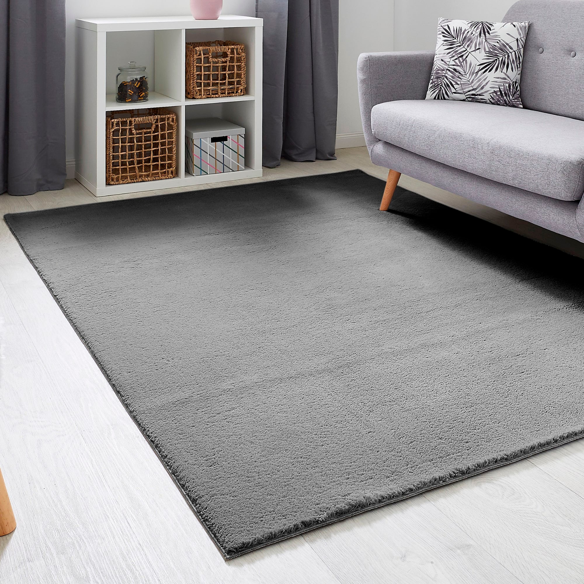 Andiamo Teppich »Arezzo«, rechteckig, 16 mm Höhe, Uni Farben, weicher Flor, waschbar, ideal im Wohnzimmer & Schlafzimmer